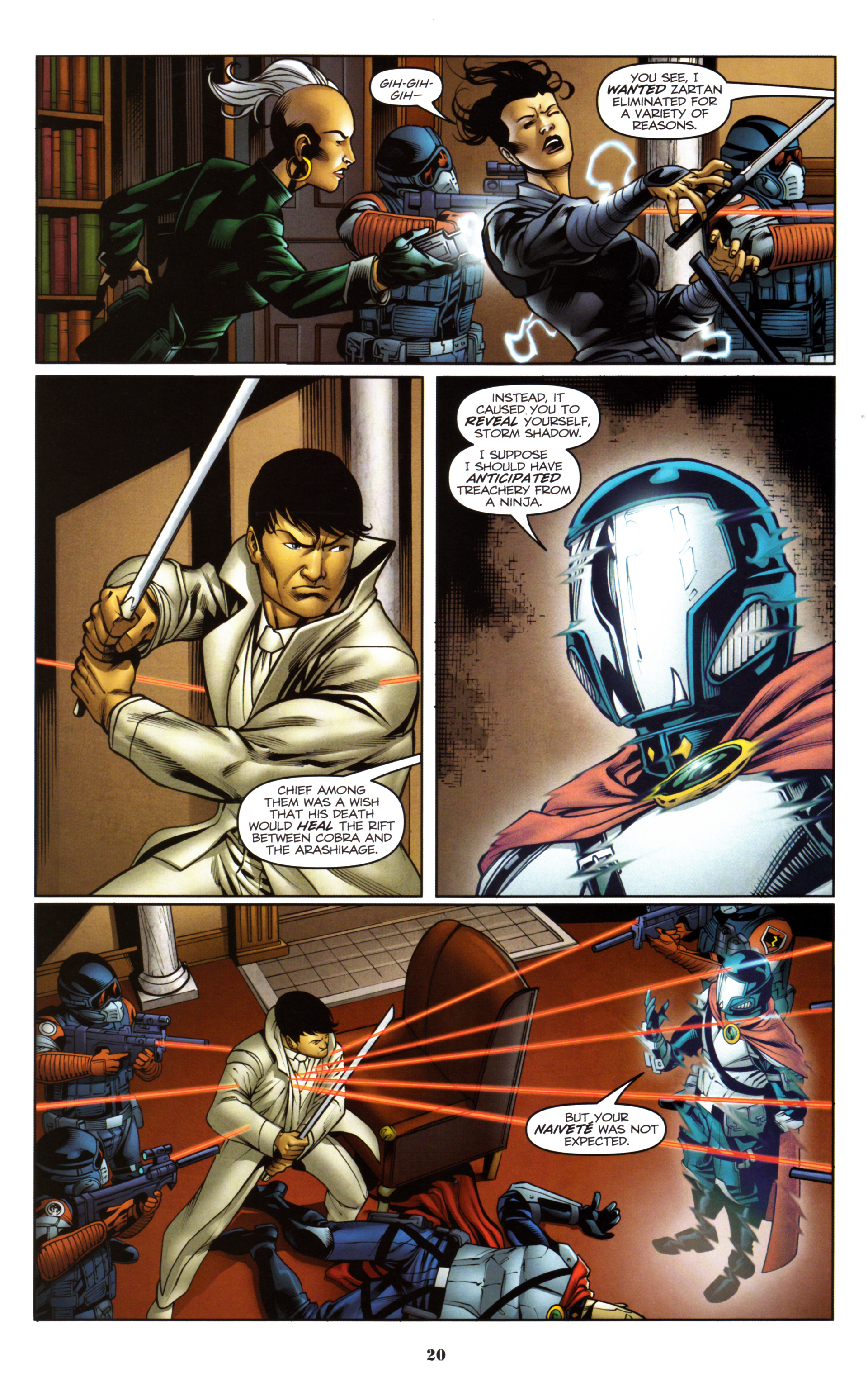 Read online Snake Eyes and Storm Shadow comic -  Issue #15 - 22