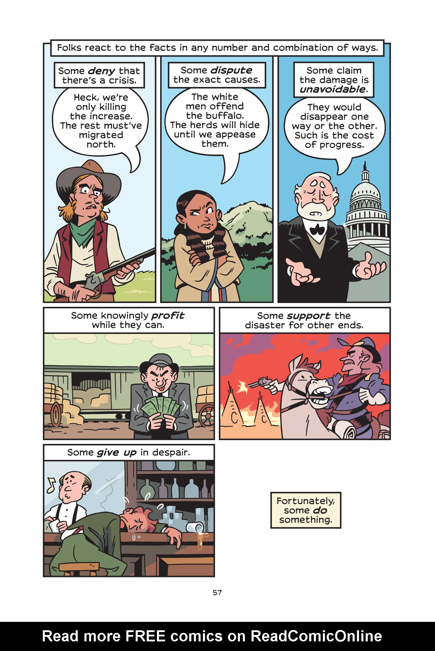 Read online History Comics comic -  Issue # The American Bison - The Buffalos Survival Tale - 63