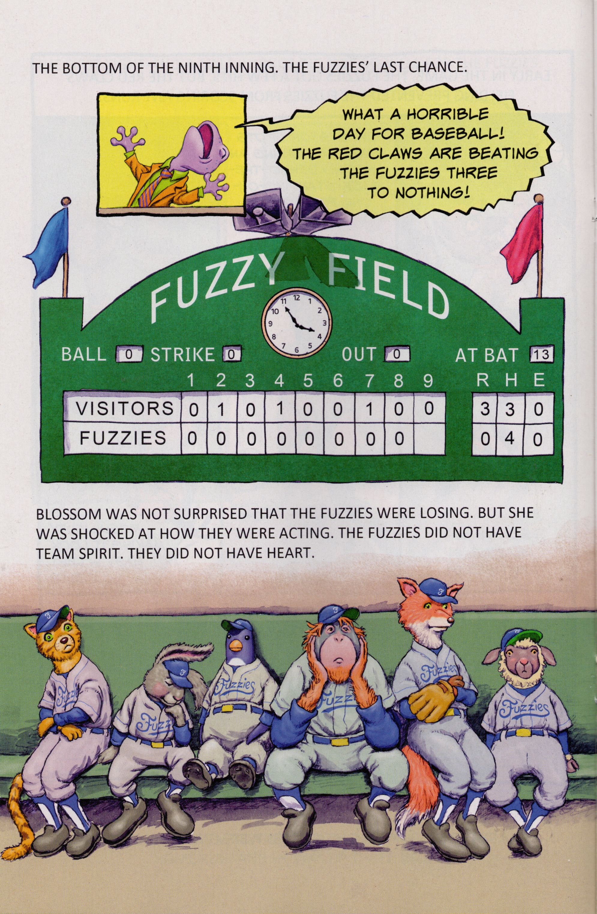 Read online Free Comic Book Day 2022 comic -  Issue # Papercutz Fuzzy Baseball - 12