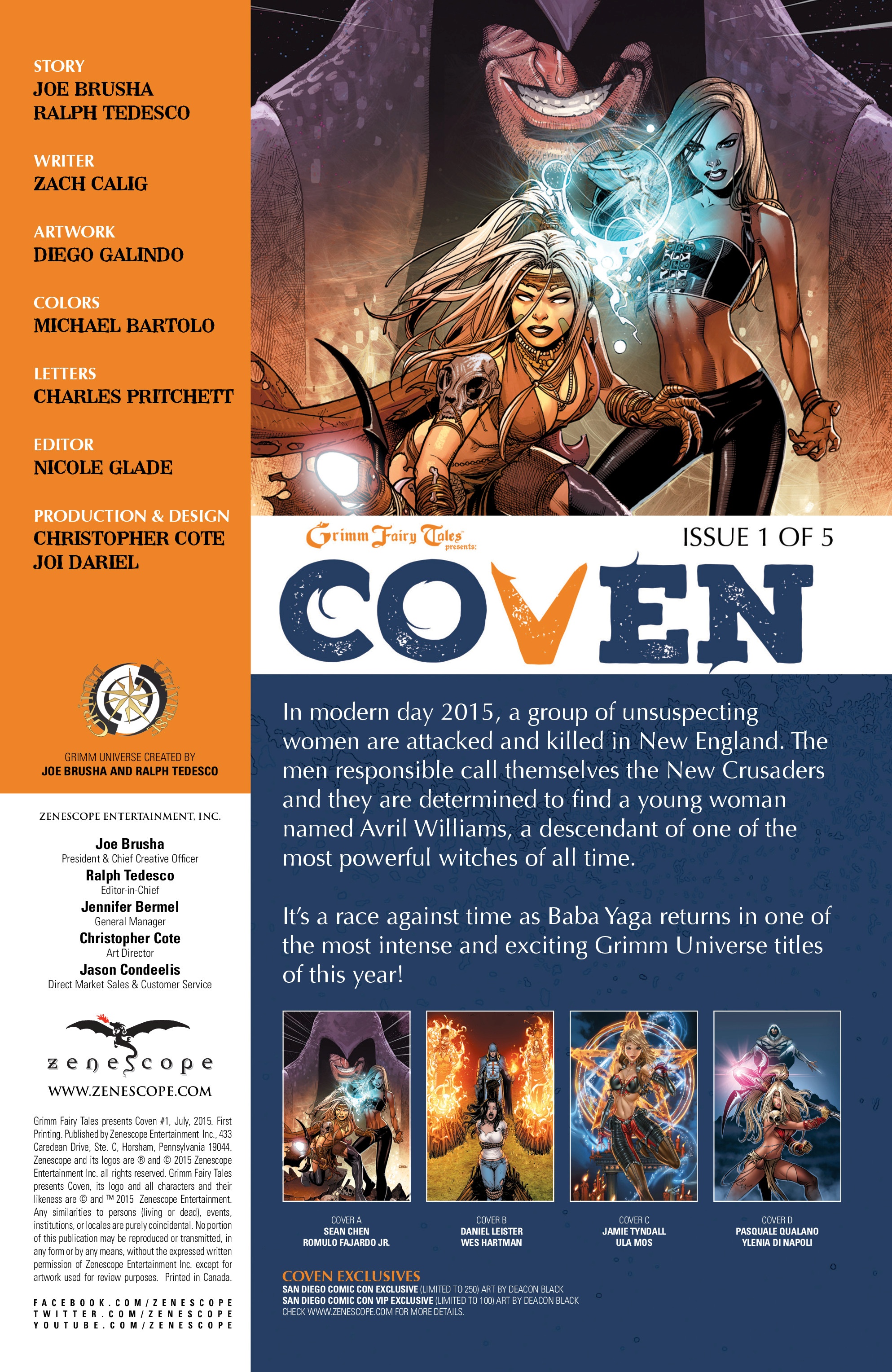 Read online Grimm Fairy Tales presents Coven comic -  Issue #1 - 3