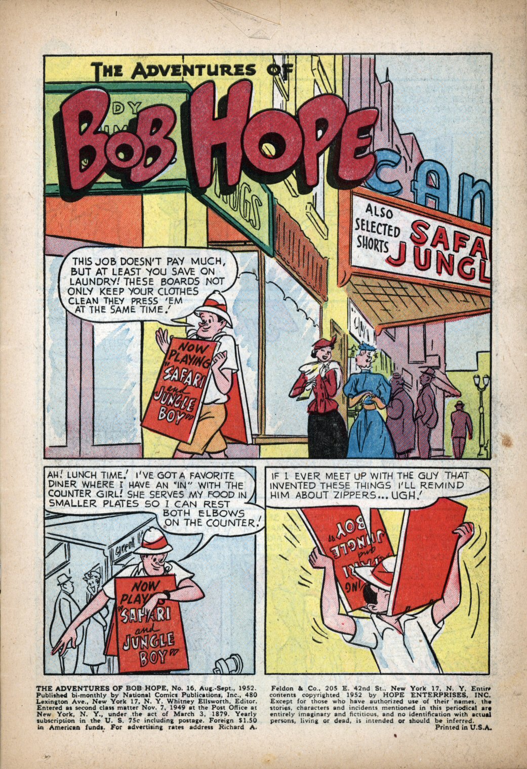 Read online The Adventures of Bob Hope comic -  Issue #16 - 3