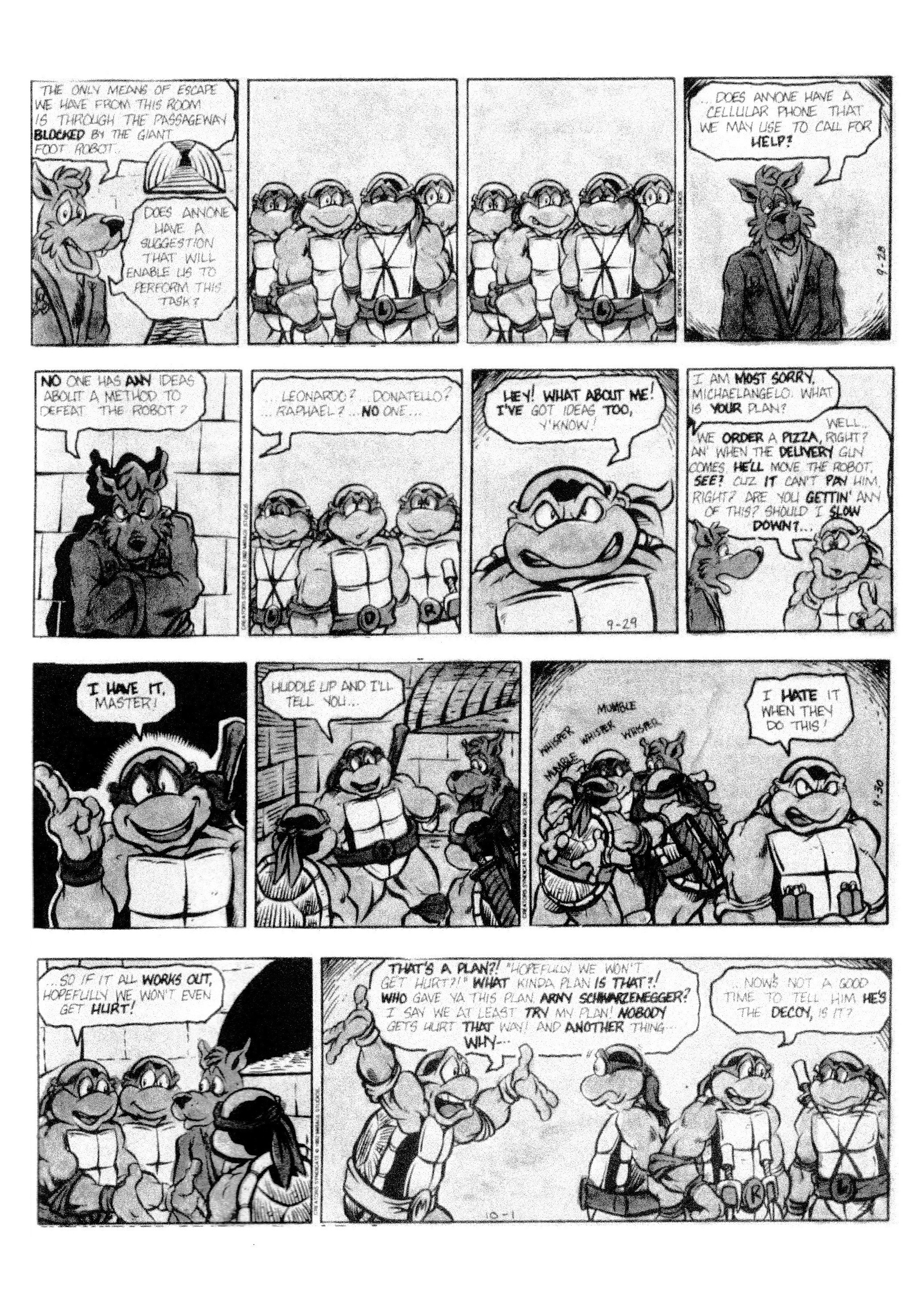 Read online Teenage Mutant Ninja Turtles: Complete Newspaper Daily Comic Strip Collection comic -  Issue # TPB 2 (Part 2) - 34