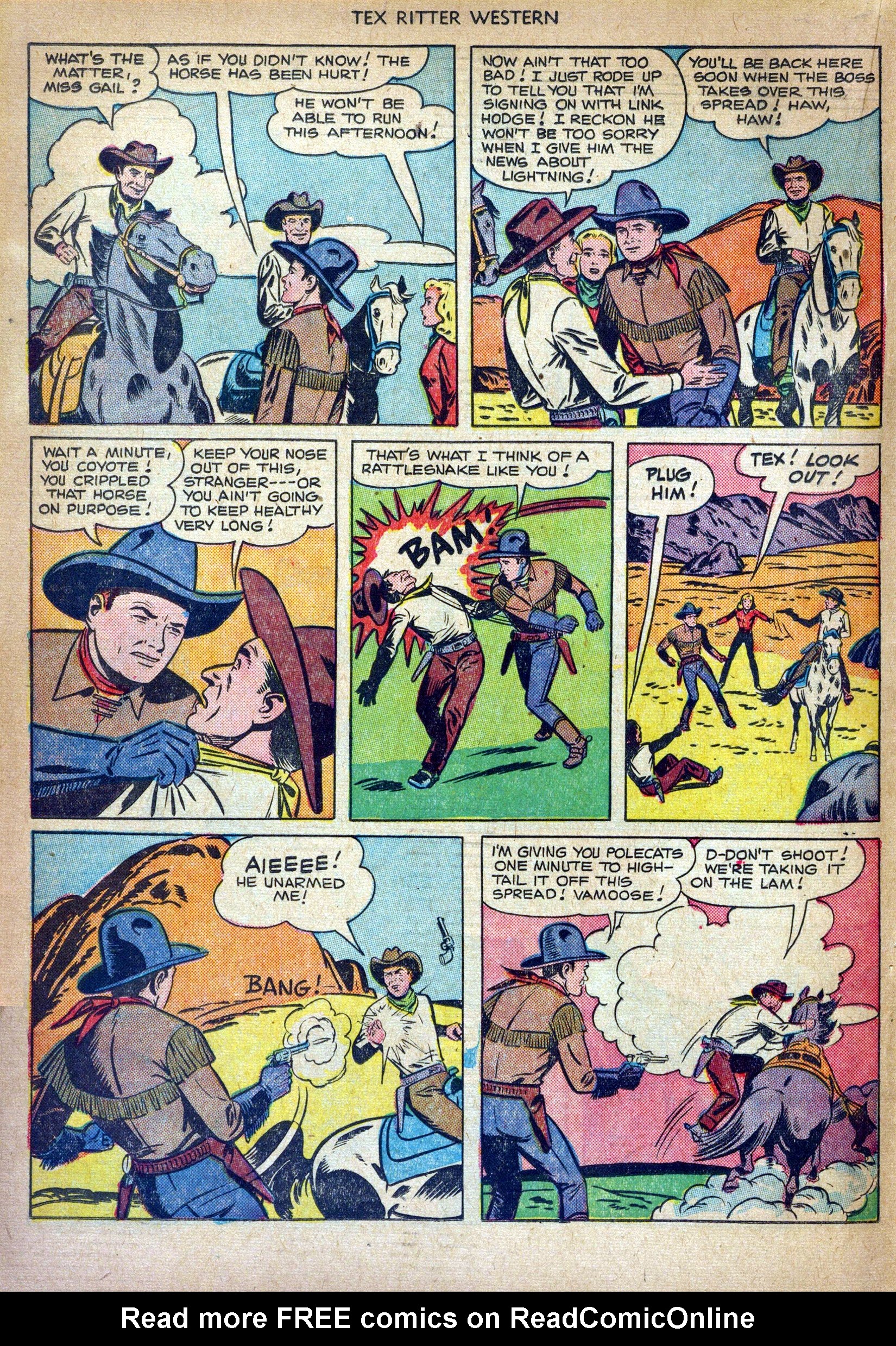 Read online Tex Ritter Western comic -  Issue #4 - 18