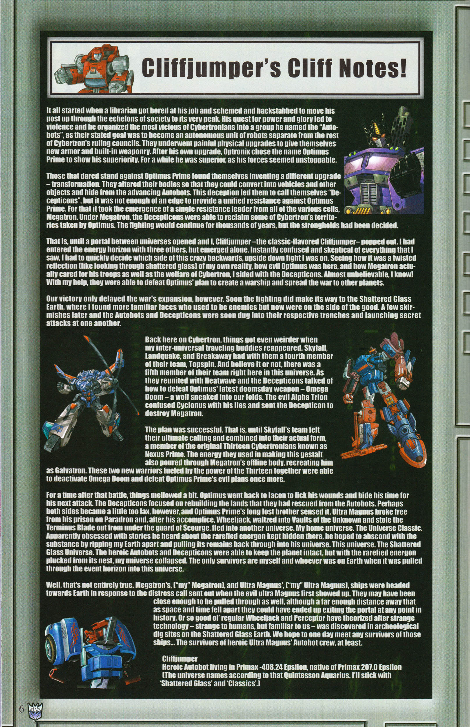 Read online Transformers: Collectors' Club comic -  Issue #61 - 6