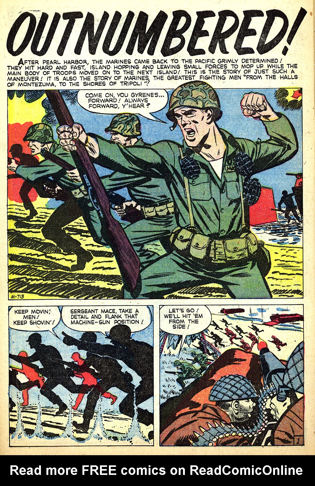 Read online Marines in Action comic -  Issue #14 - 28