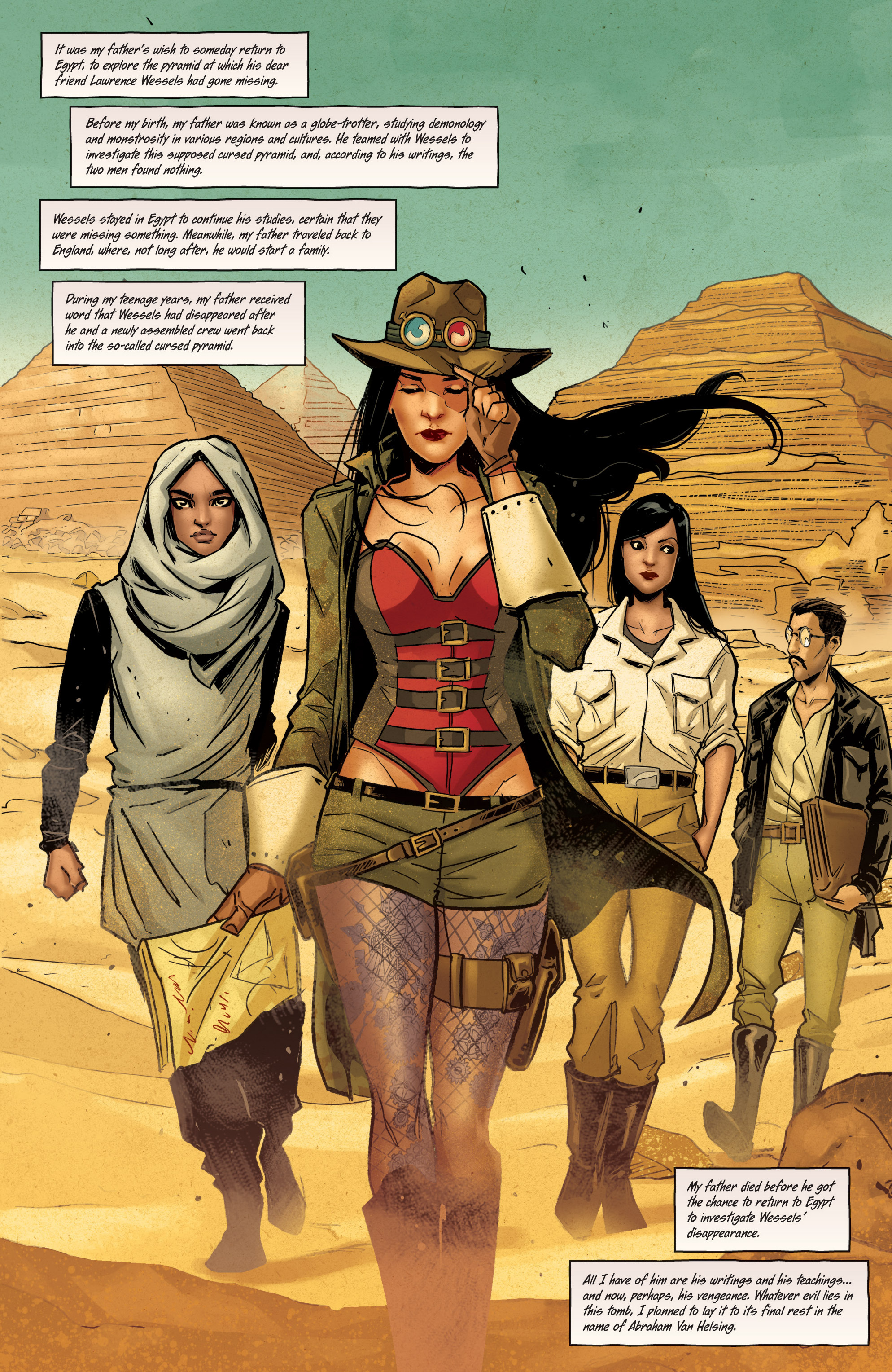 Read online Van Helsing vs The Mummy of Amun-Ra comic -  Issue #1 - 21