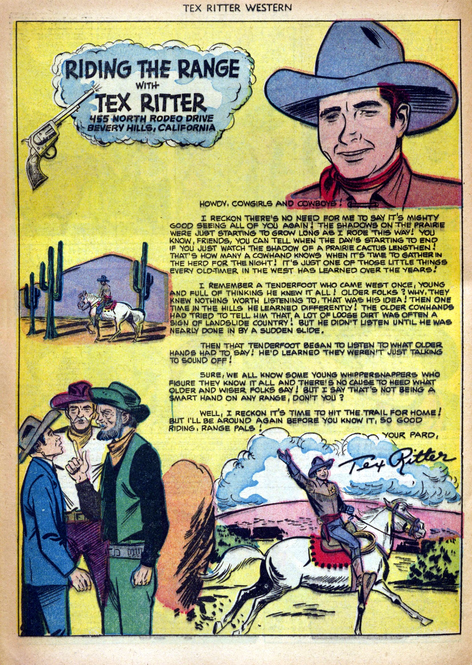 Read online Tex Ritter Western comic -  Issue #12 - 16