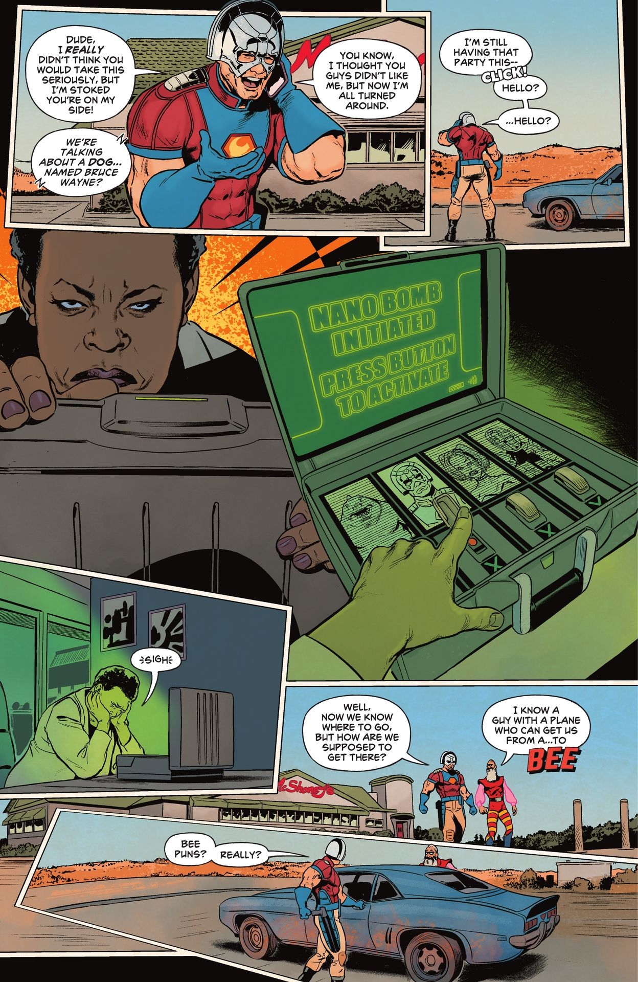 Read online Peacemaker Tries Hard! comic -  Issue #4 - 9