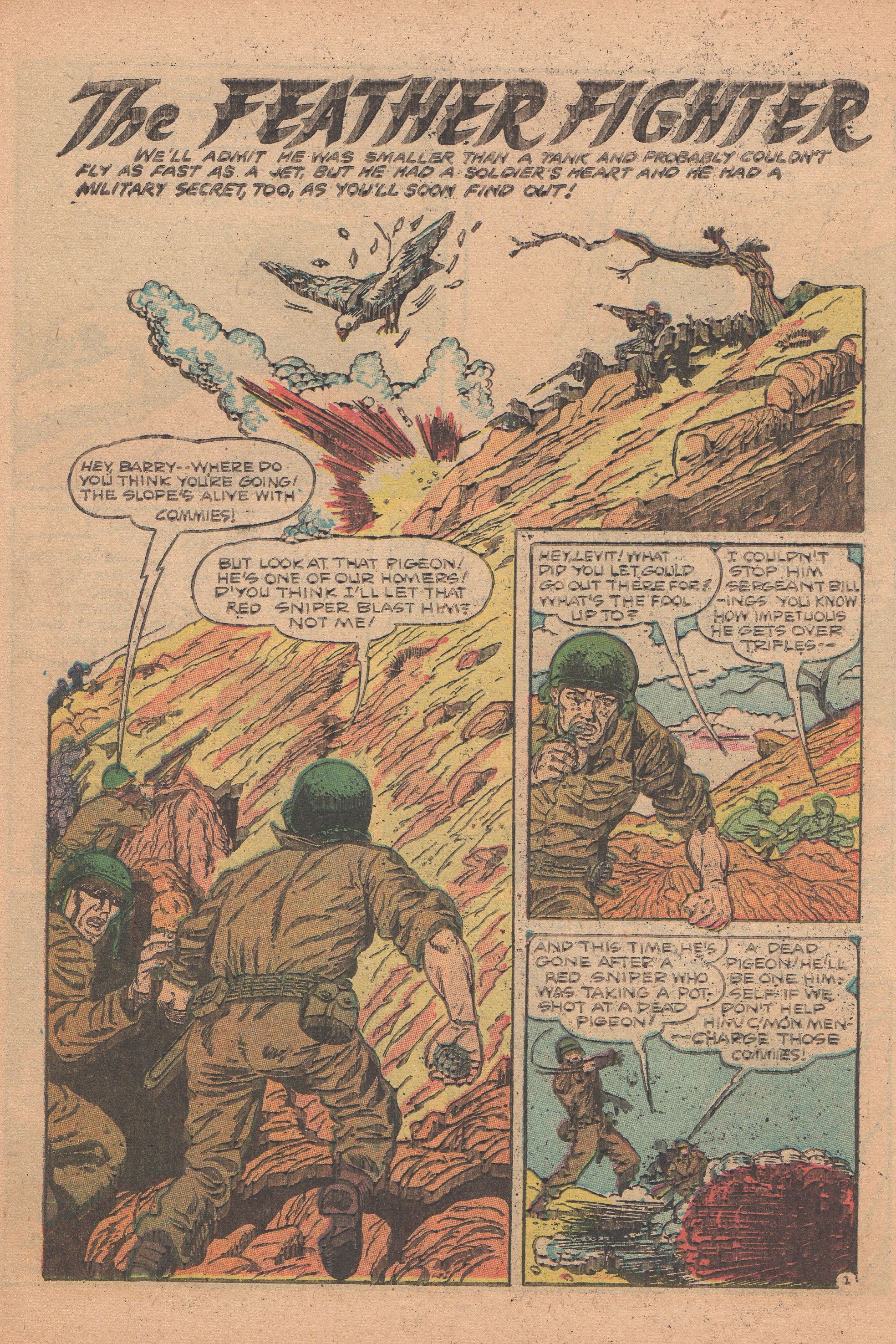 Read online Men in Action (1957) comic -  Issue #6 - 10