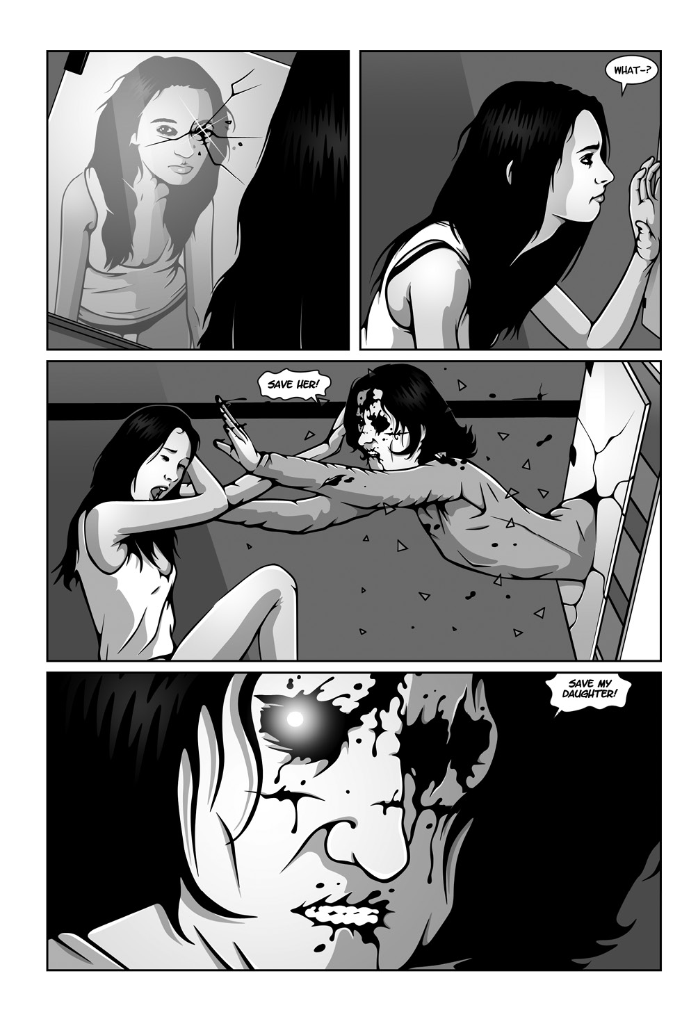 Read online Hollow Girl comic -  Issue #8 - 9