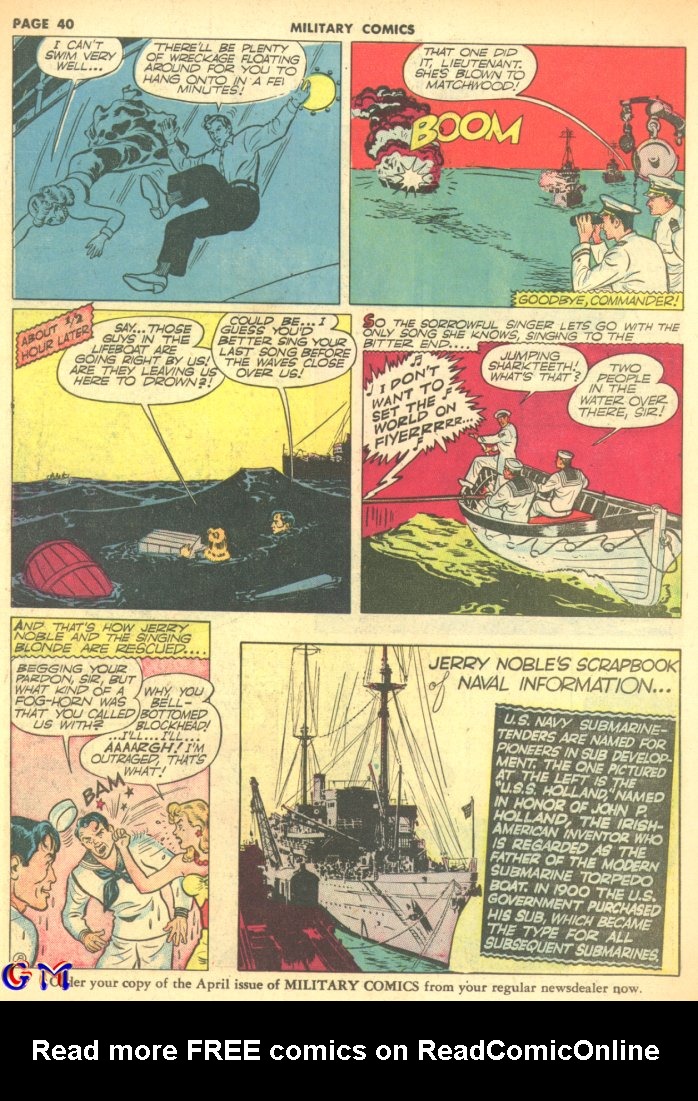 Read online Military Comics comic -  Issue #8 - 42