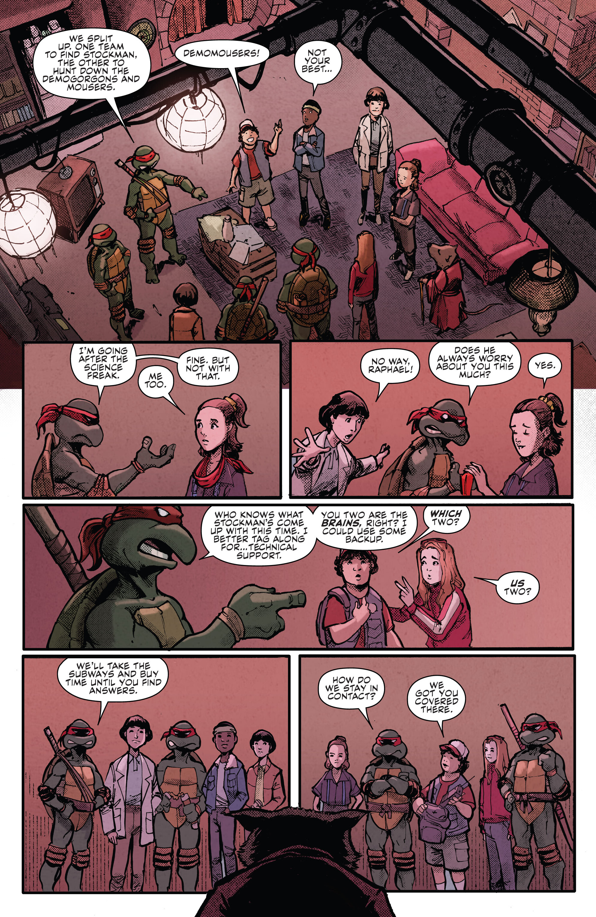 Read online Teenage Mutant Ninja Turtles x Stranger Things comic -  Issue #1 - 19