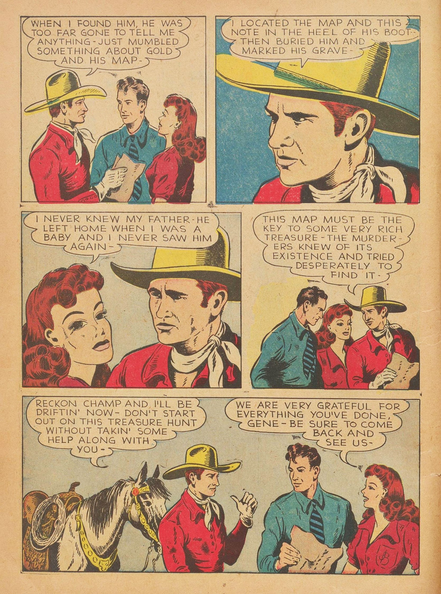 Read online Gene Autry Comics comic -  Issue #3 - 8