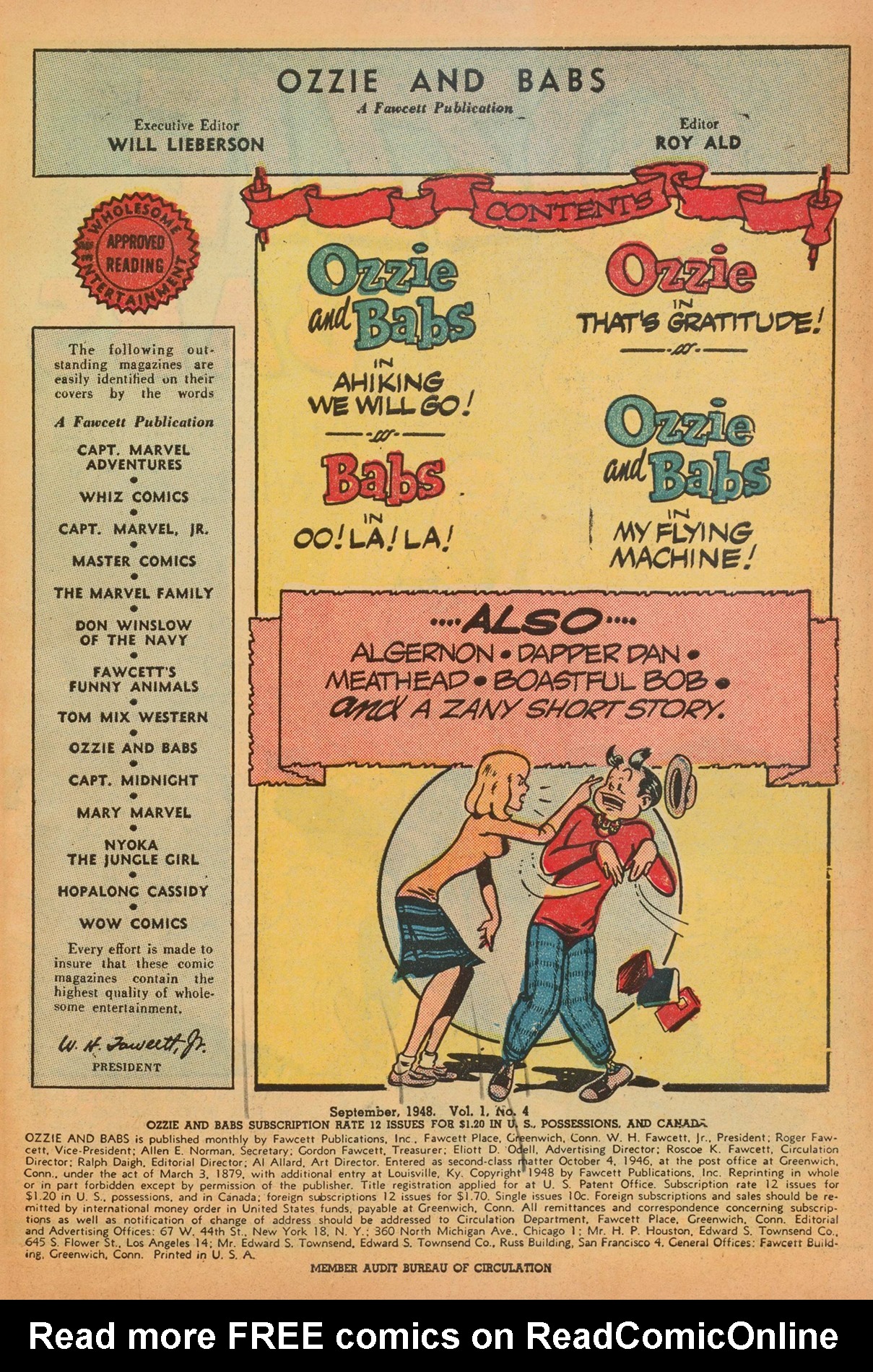 Read online Ozzie And Babs comic -  Issue #4 - 3