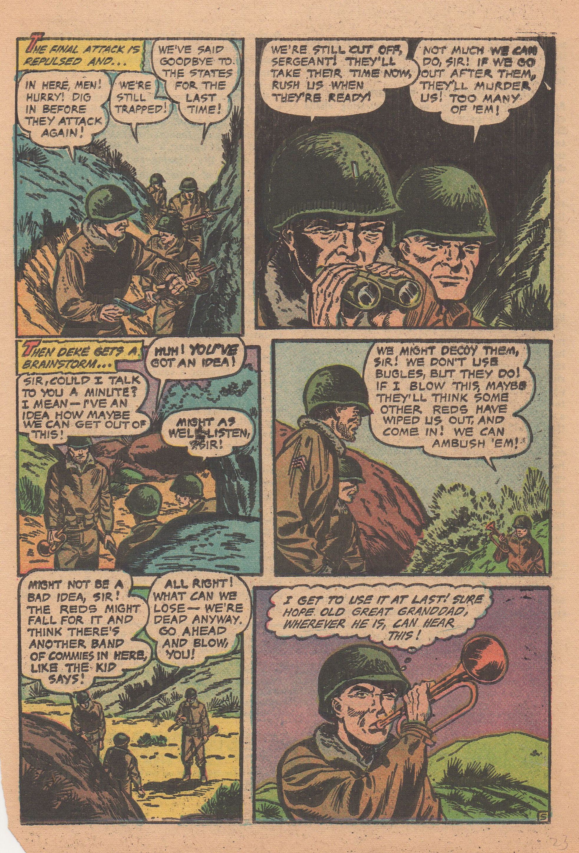 Read online Men in Action (1957) comic -  Issue #6 - 23