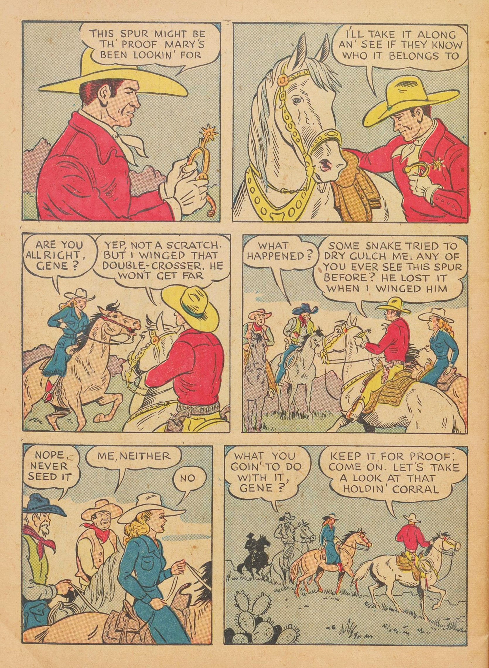 Read online Gene Autry Comics comic -  Issue #3 - 56