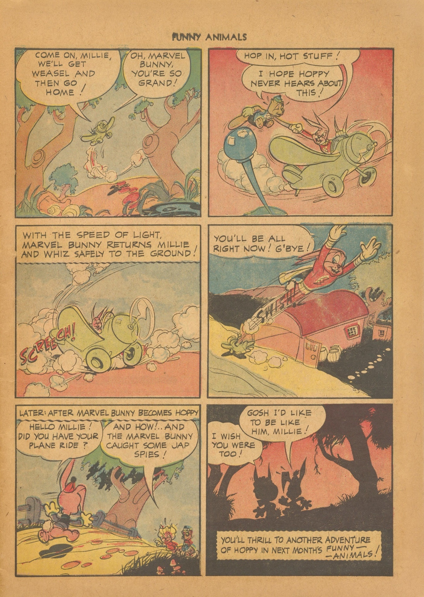 Read online Fawcett's Funny Animals comic -  Issue #12 - 13