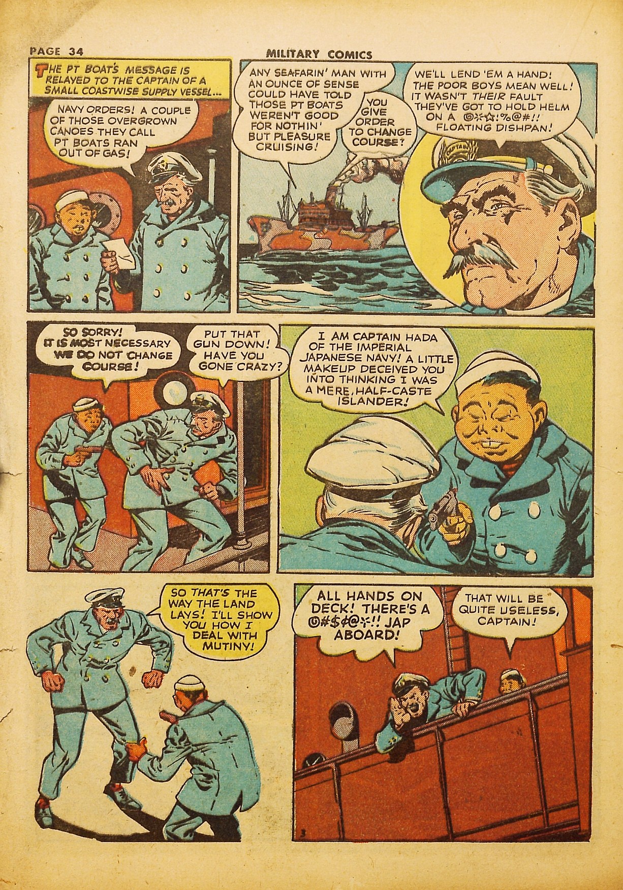 Read online Military Comics comic -  Issue #21 - 36