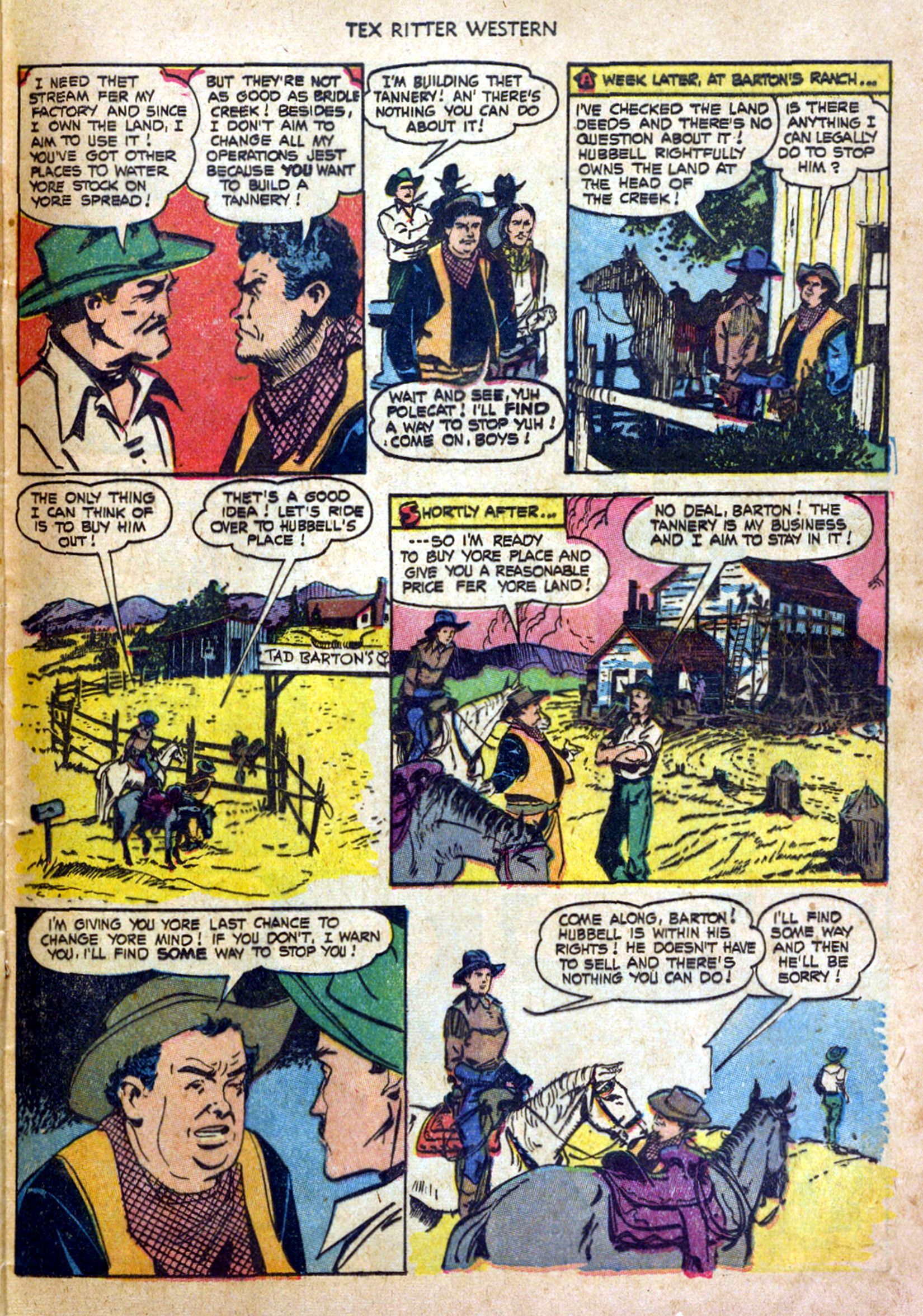 Read online Tex Ritter Western comic -  Issue #20 - 25