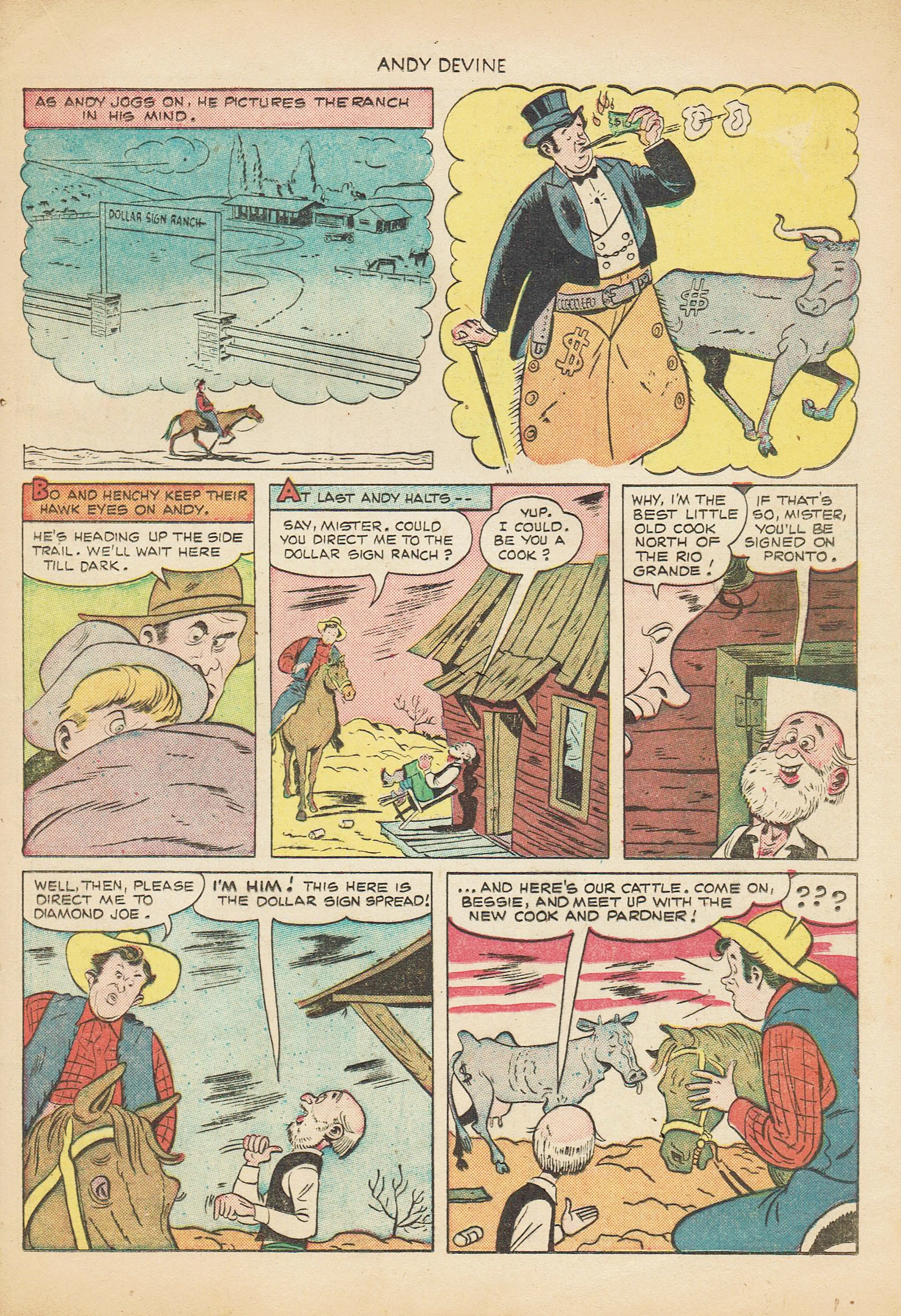 Read online Andy Devine Western comic -  Issue #2 - 21