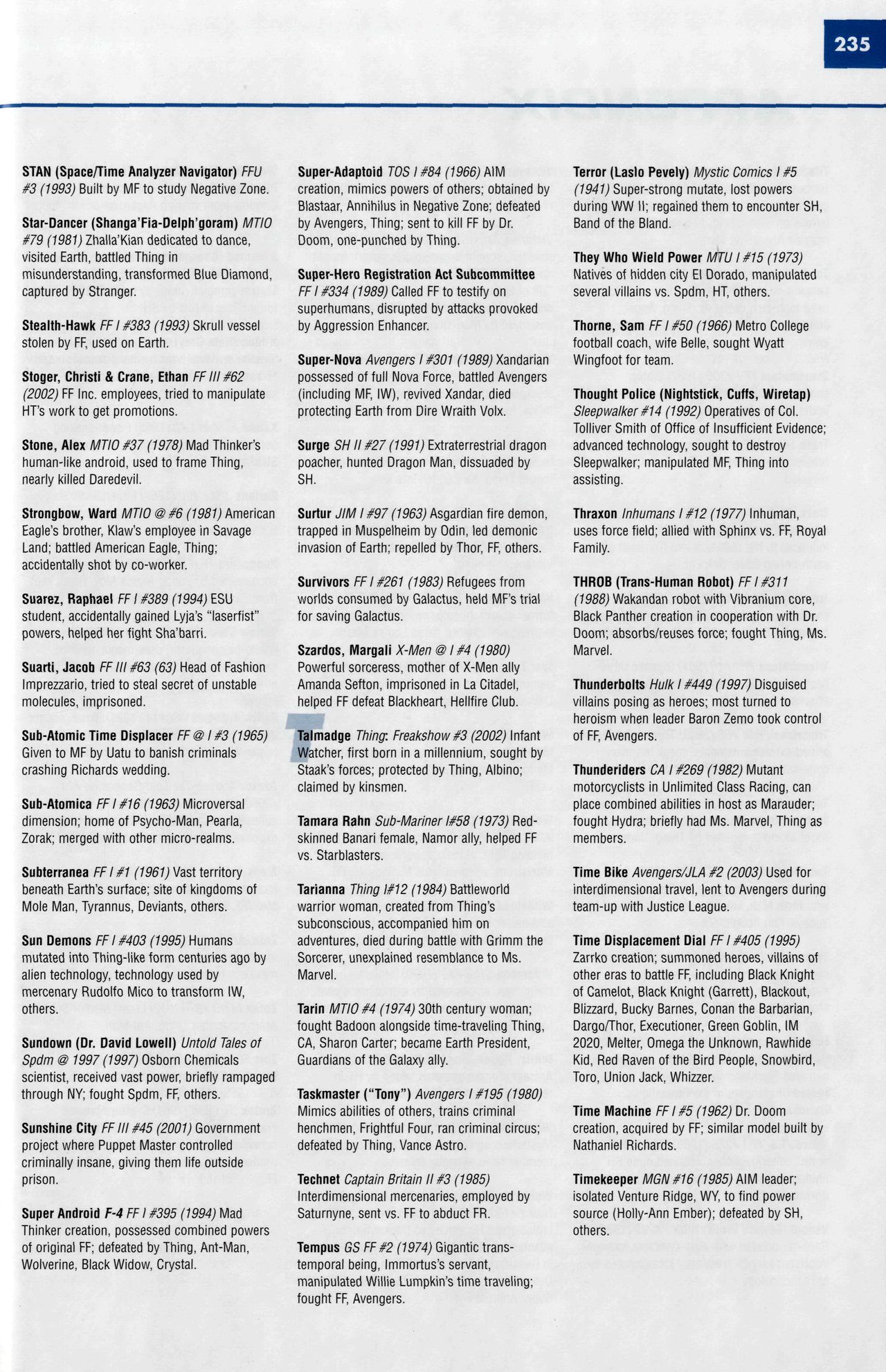 Read online Marvel Encyclopedia comic -  Issue # TPB 6 - 238