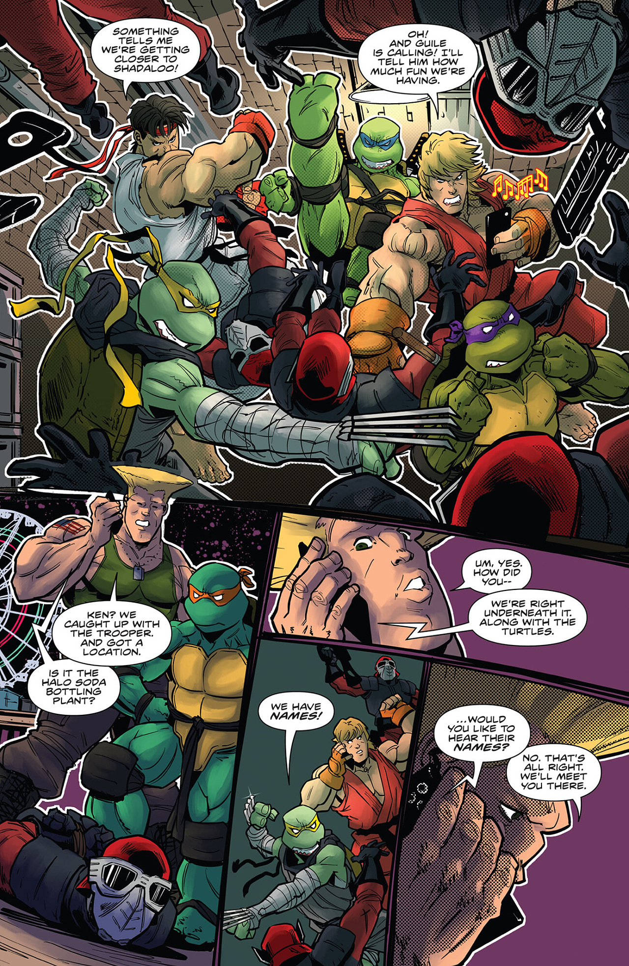 Read online Teenage Mutant Ninja Turtles vs. Street Fighter comic -  Issue #3 - 16