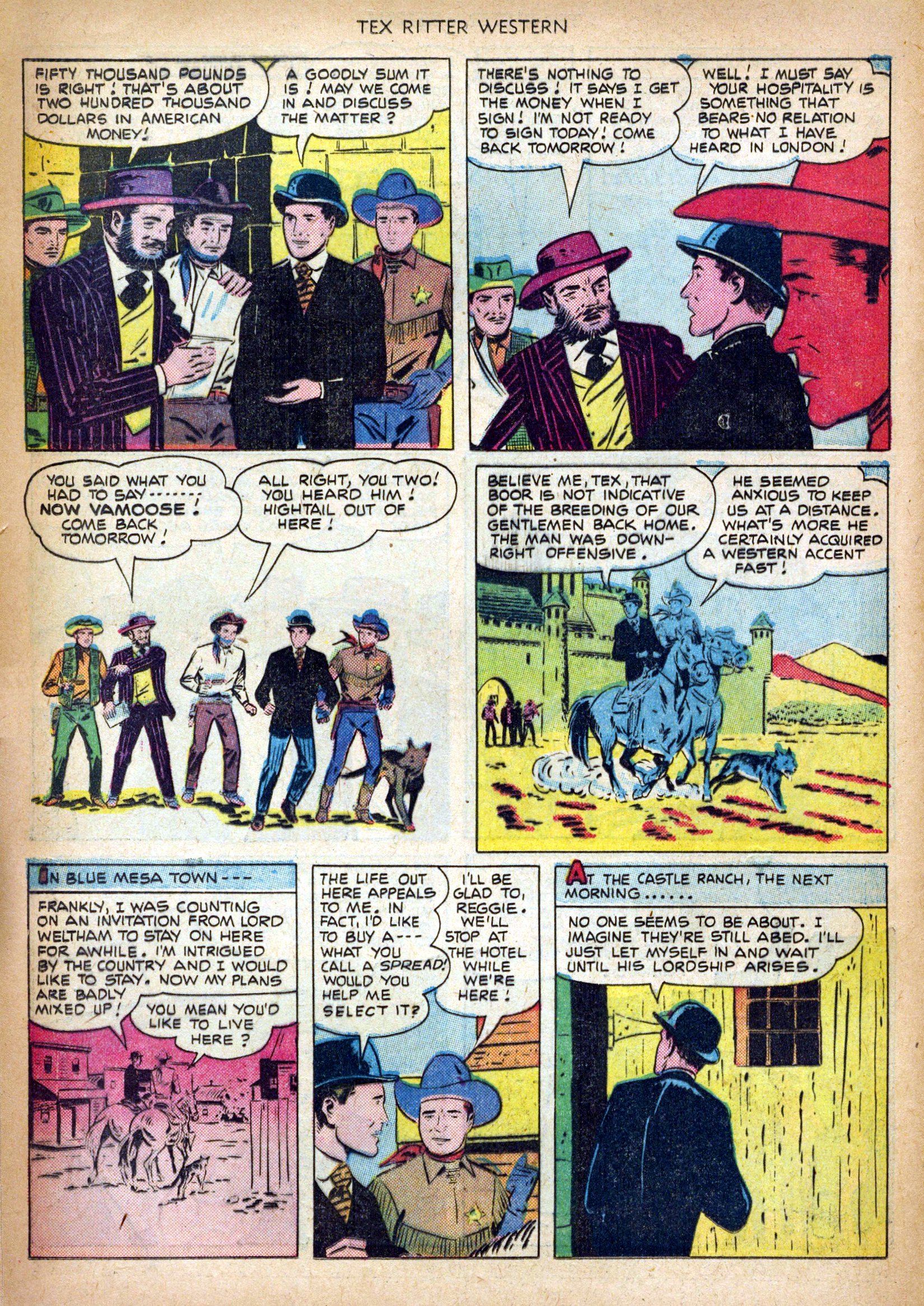 Read online Tex Ritter Western comic -  Issue #6 - 8