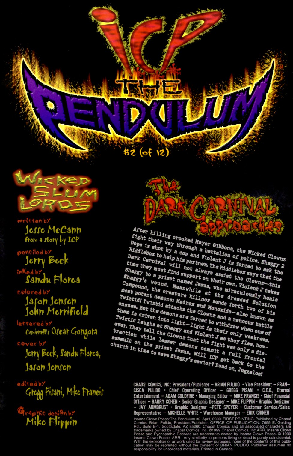 Read online Insane Clown Posse: The Pendulum comic -  Issue #2 - 2