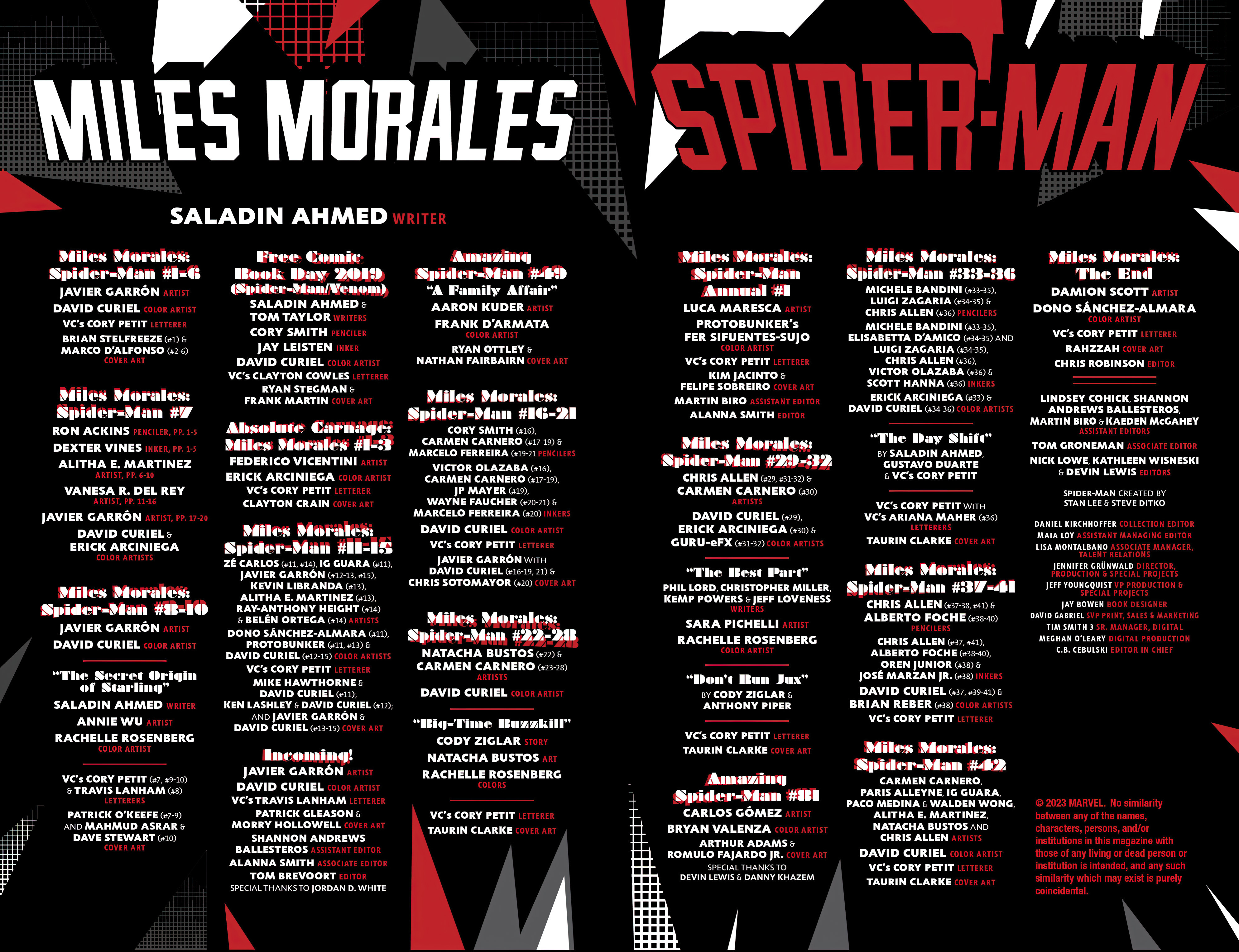 Read online Miles Morales: Spider-Man By Saladin Ahmed Omnibus comic -  Issue # TPB (Part 1) - 3