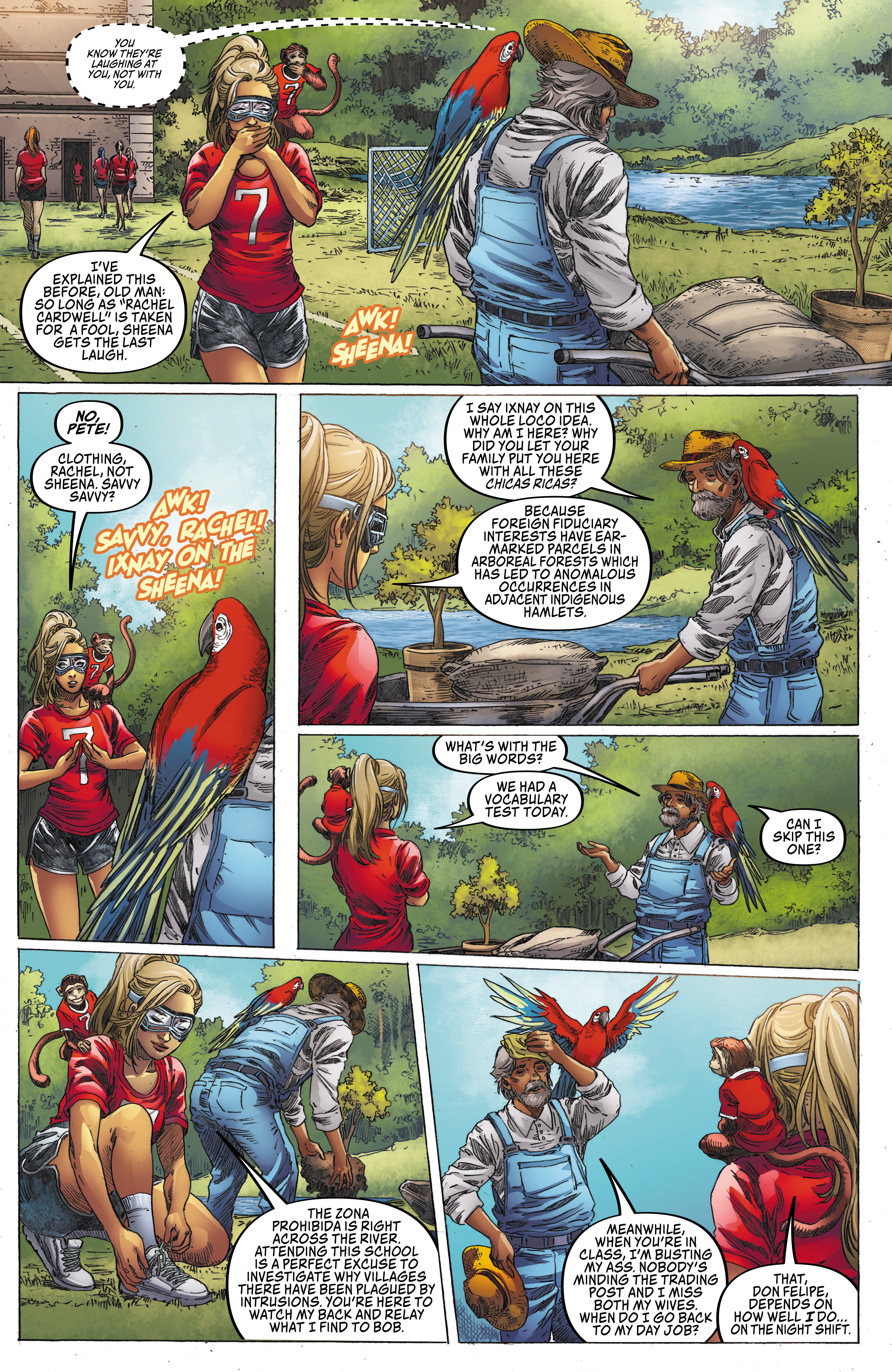 Read online Sheena Queen of the Jungle: Fatal Exams comic -  Issue #1 - 15