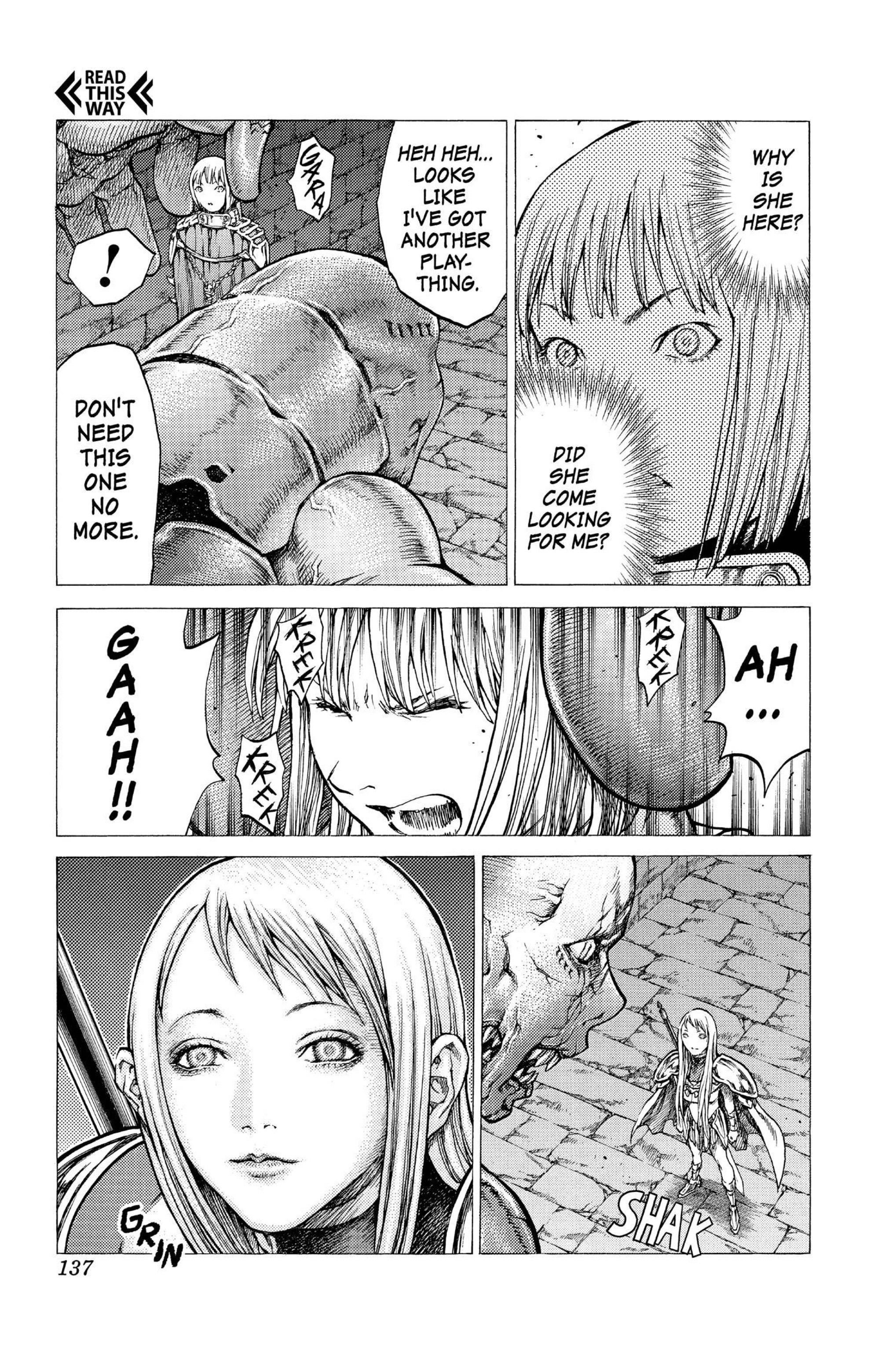 Read online Claymore comic -  Issue #8 - 126