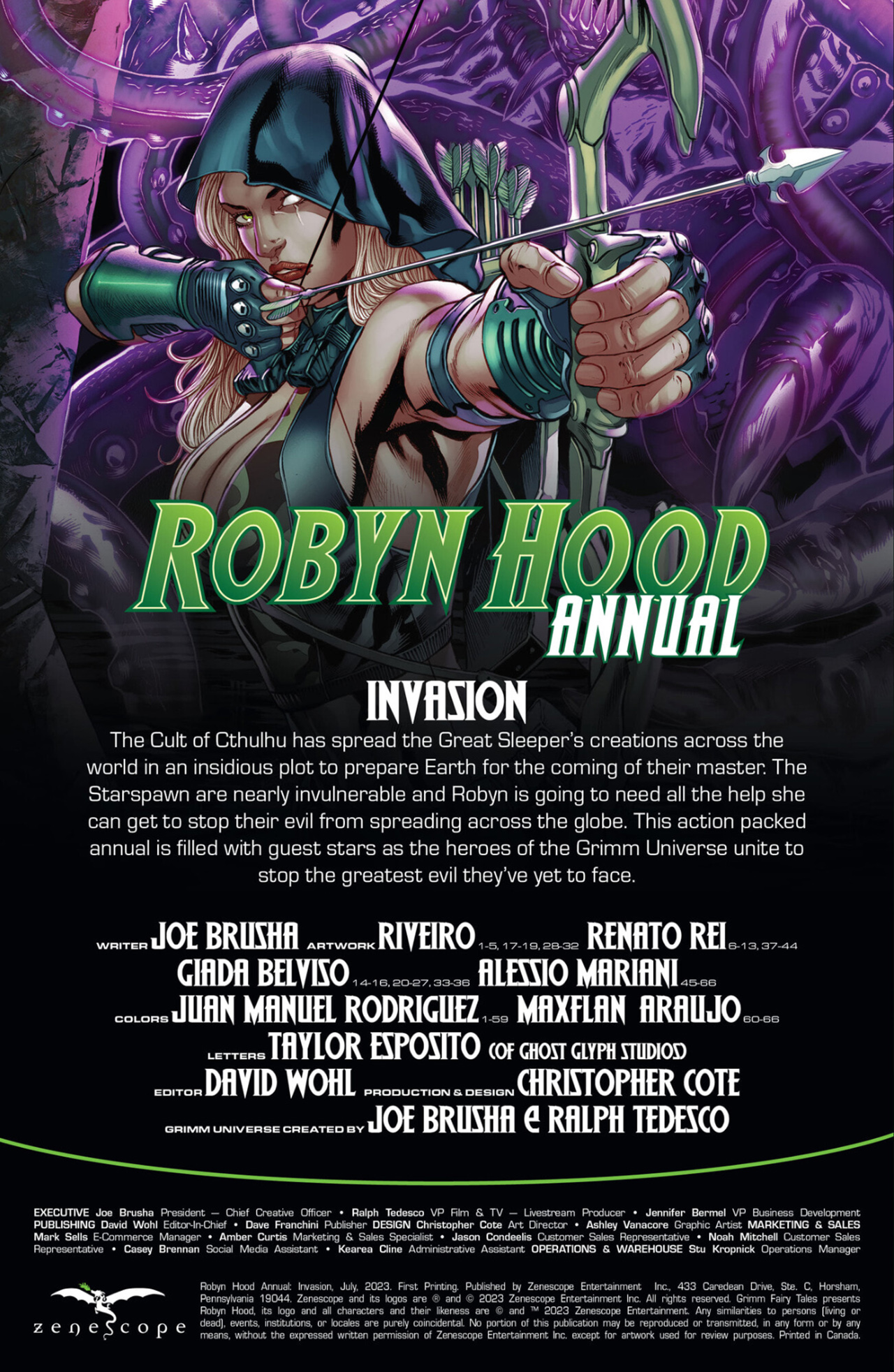 Read online Robyn Hood Annual: Invasion comic -  Issue # Full - 2