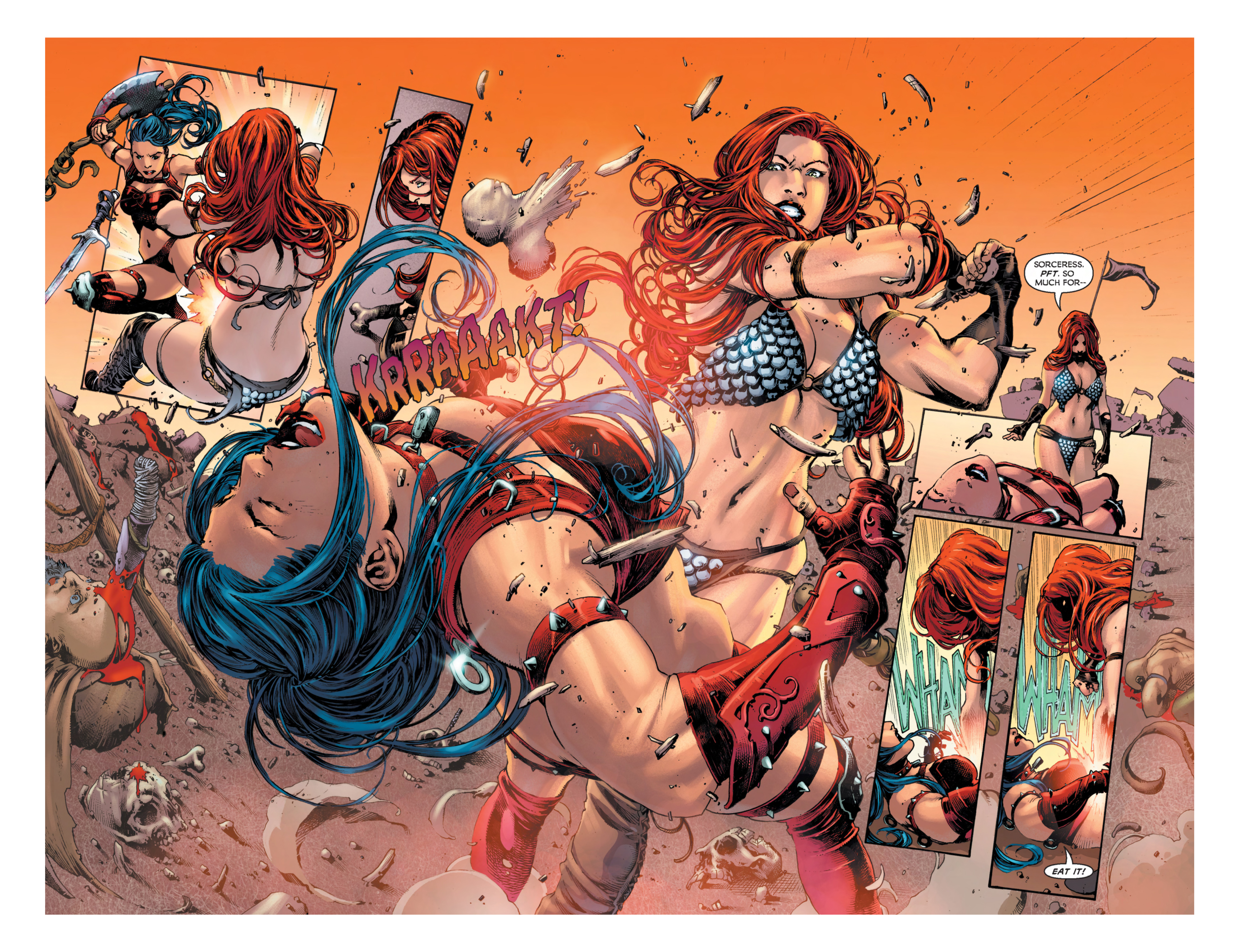 Read online Notti and Nyce Red Sonja Vampirella comic -  Issue # Full - 11