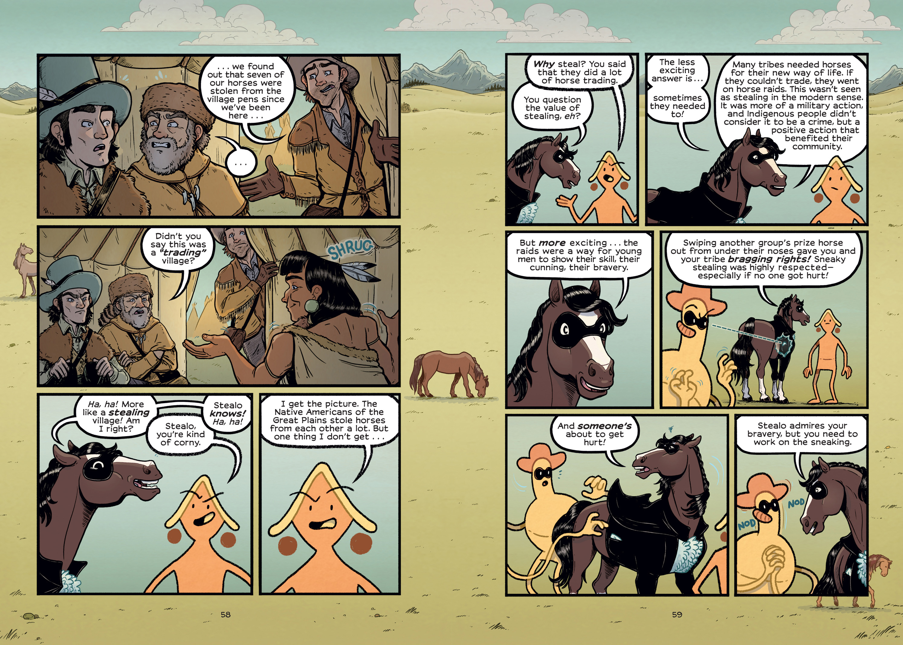 Read online History Comics comic -  Issue # The Wild Mustang - Horses of the American West - 62