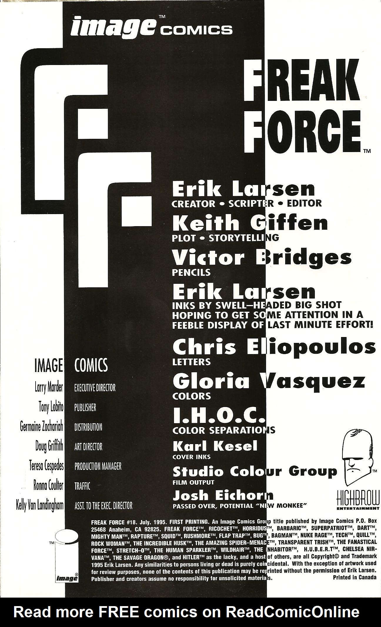 Read online Freak Force (1993) comic -  Issue #18 - 3