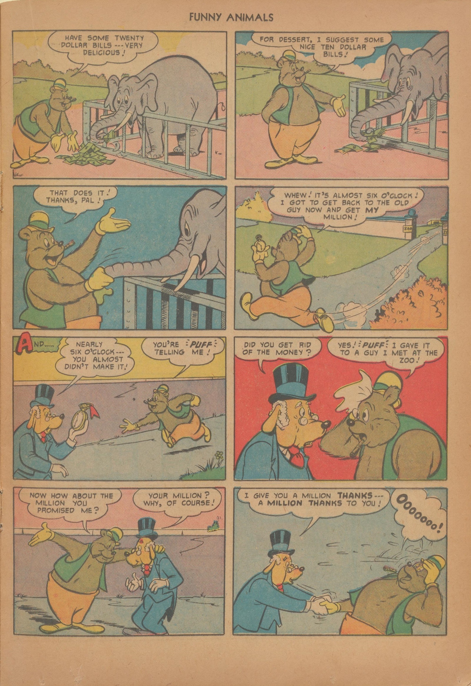 Read online Fawcett's Funny Animals comic -  Issue #70 - 17