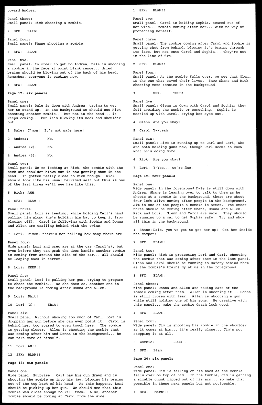 Read online The Walking Dead comic -  Issue # _Script Book 01 - 35