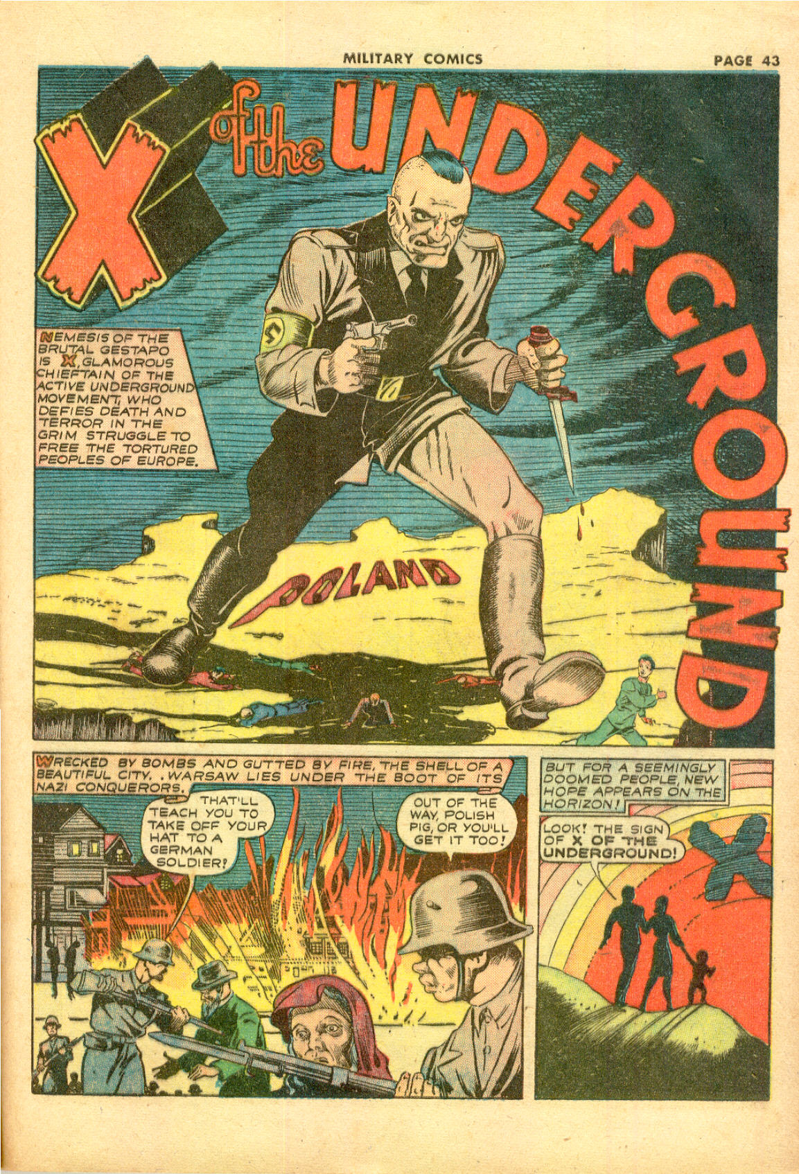 Read online Military Comics comic -  Issue #11 - 45