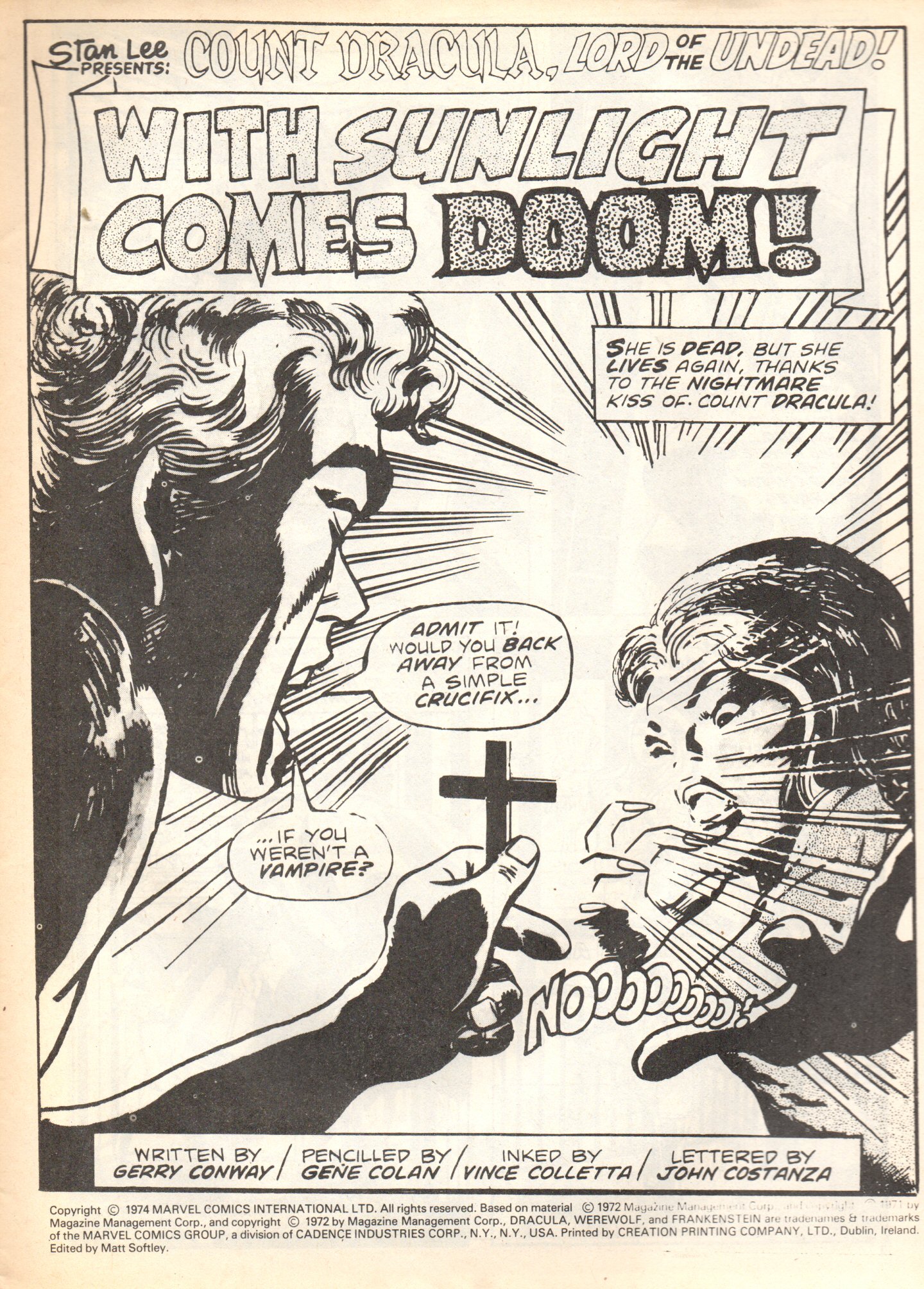 Read online Dracula Lives (1974) comic -  Issue #4 - 3