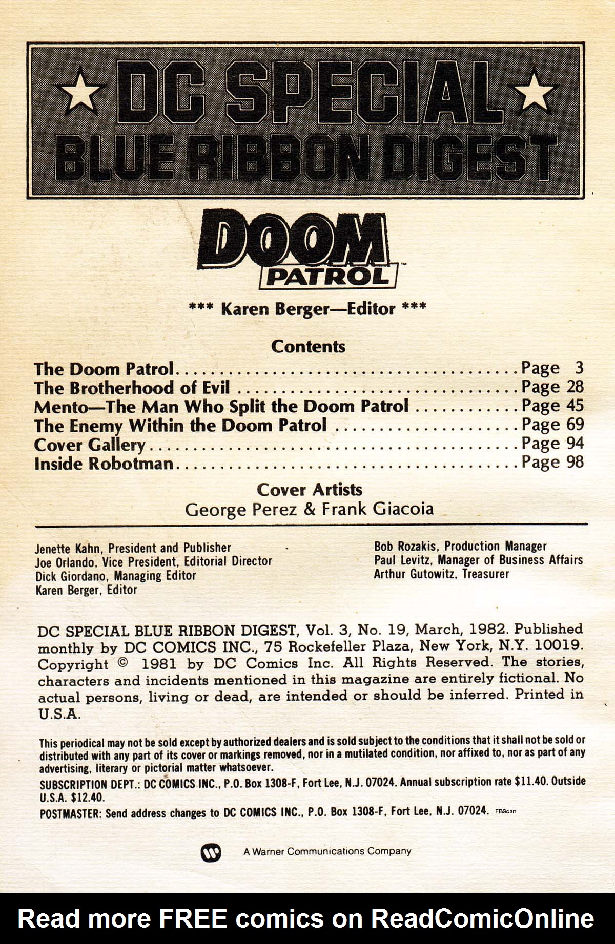 Read online DC Special Blue Ribbon Digest comic -  Issue #19 - 2