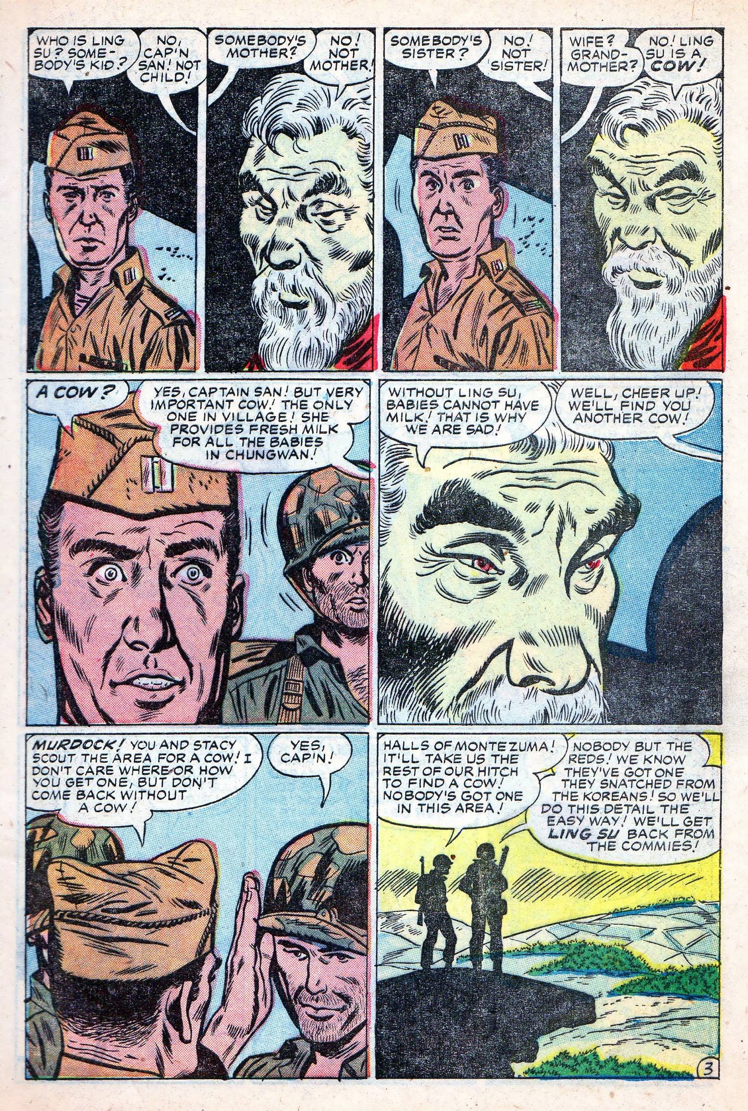 Read online Marines in Action comic -  Issue #4 - 5