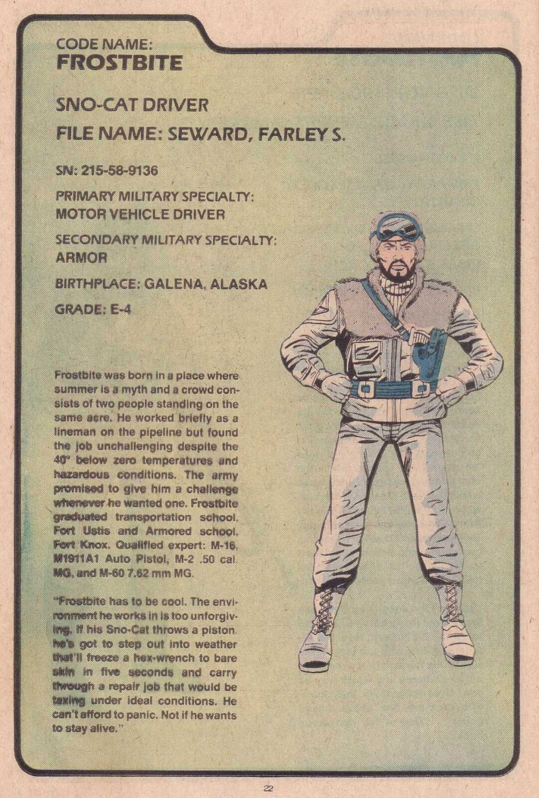 Read online The G.I. Joe Order of Battle comic -  Issue #1 - 24