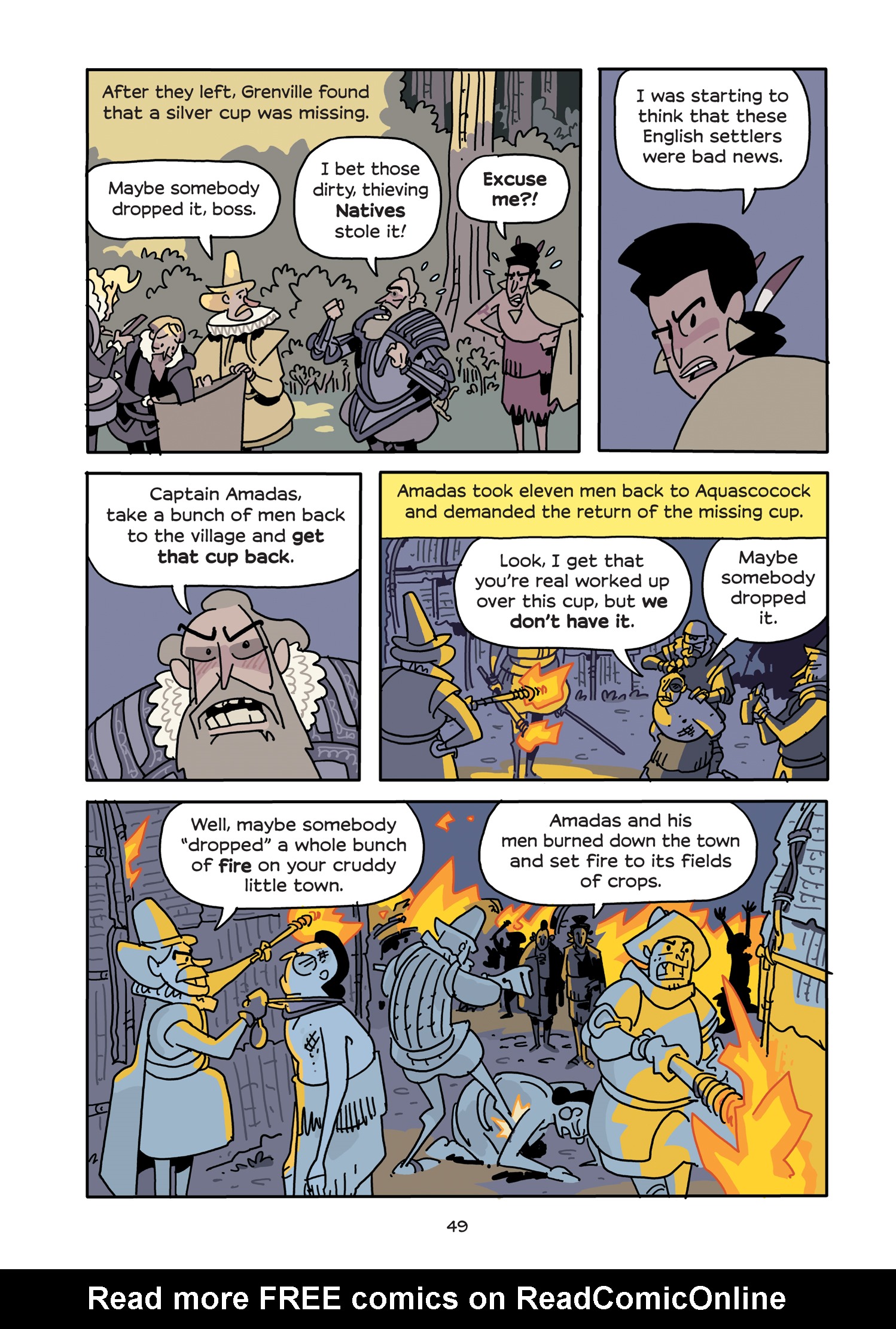 Read online History Comics comic -  Issue # The Roanoke Colony - Americas First Mystery - 56