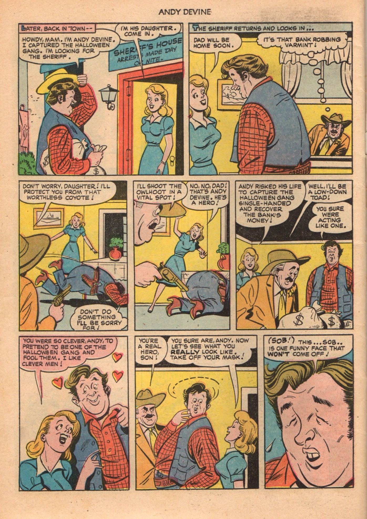 Read online Andy Devine Western comic -  Issue #1 - 34