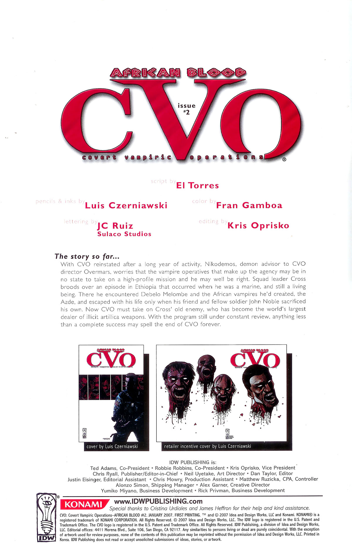 Read online CVO: Covert Vampiric Operations - African Blood comic -  Issue #2 - 2