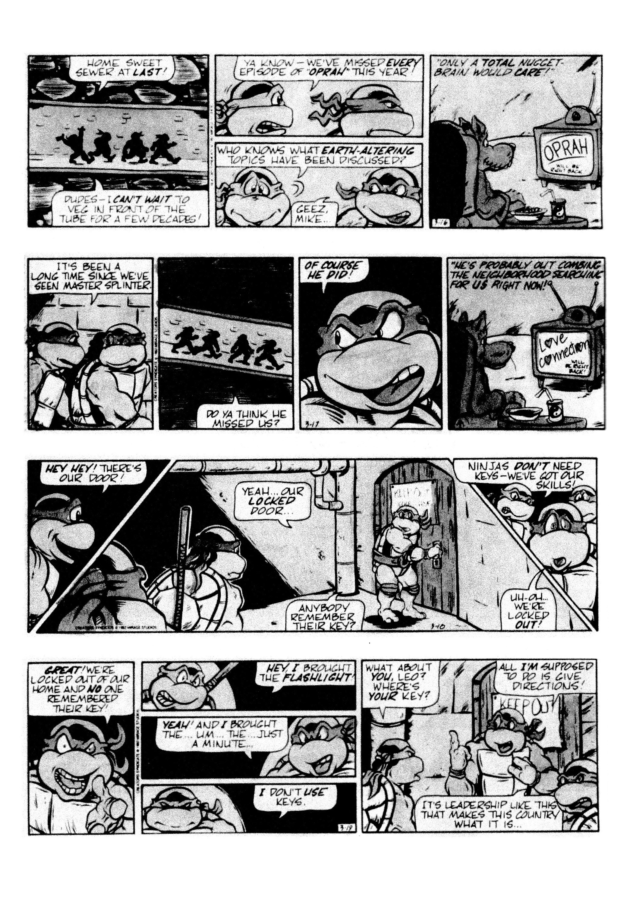Read online Teenage Mutant Ninja Turtles: Complete Newspaper Daily Comic Strip Collection comic -  Issue # TPB 2 (Part 1) - 98