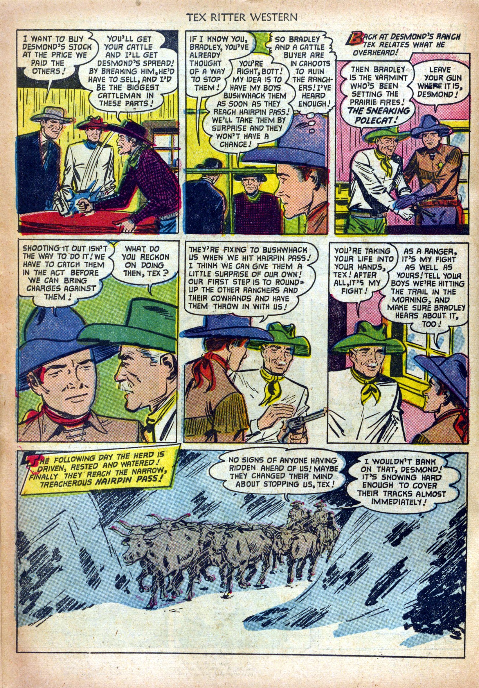 Read online Tex Ritter Western comic -  Issue #12 - 22