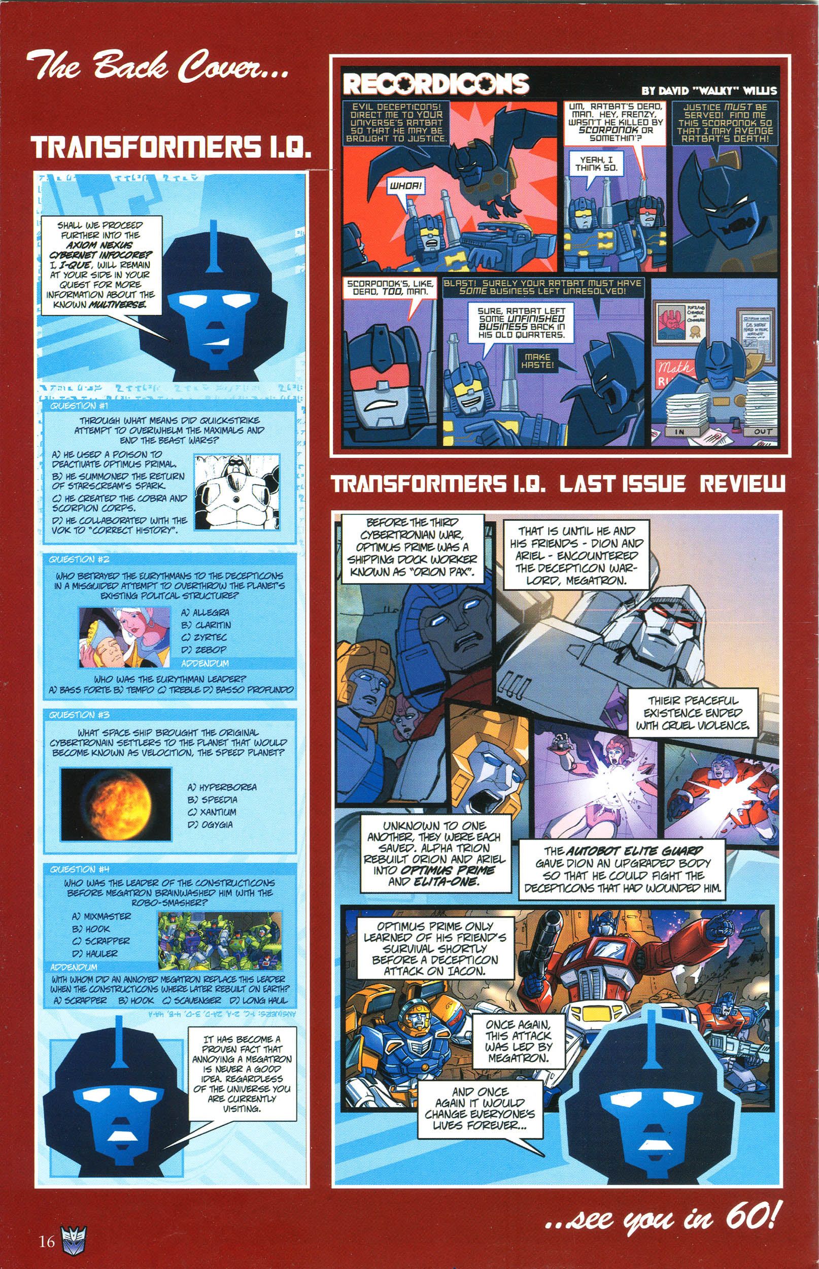 Read online Transformers: Collectors' Club comic -  Issue #44 - 16