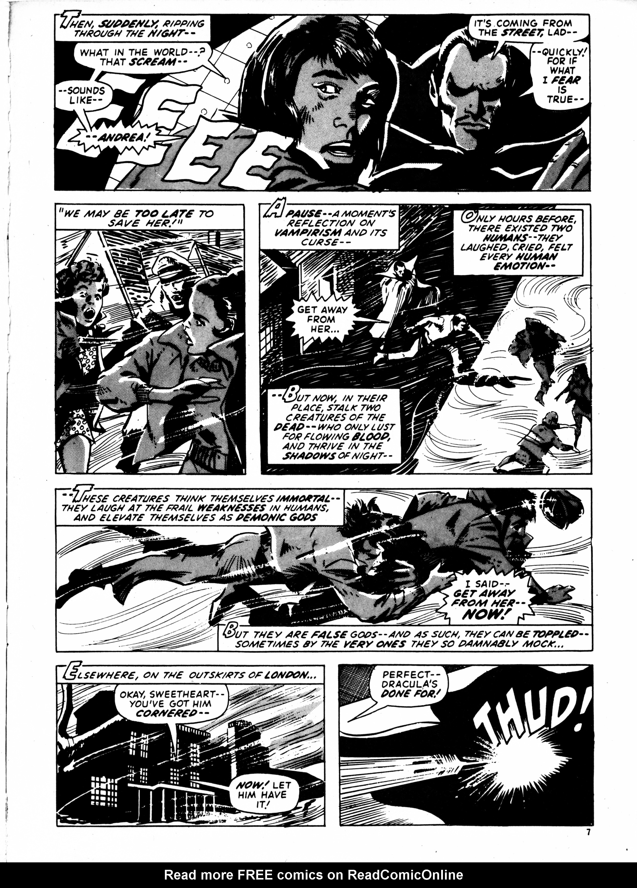 Read online Dracula Lives (1974) comic -  Issue #19 - 7