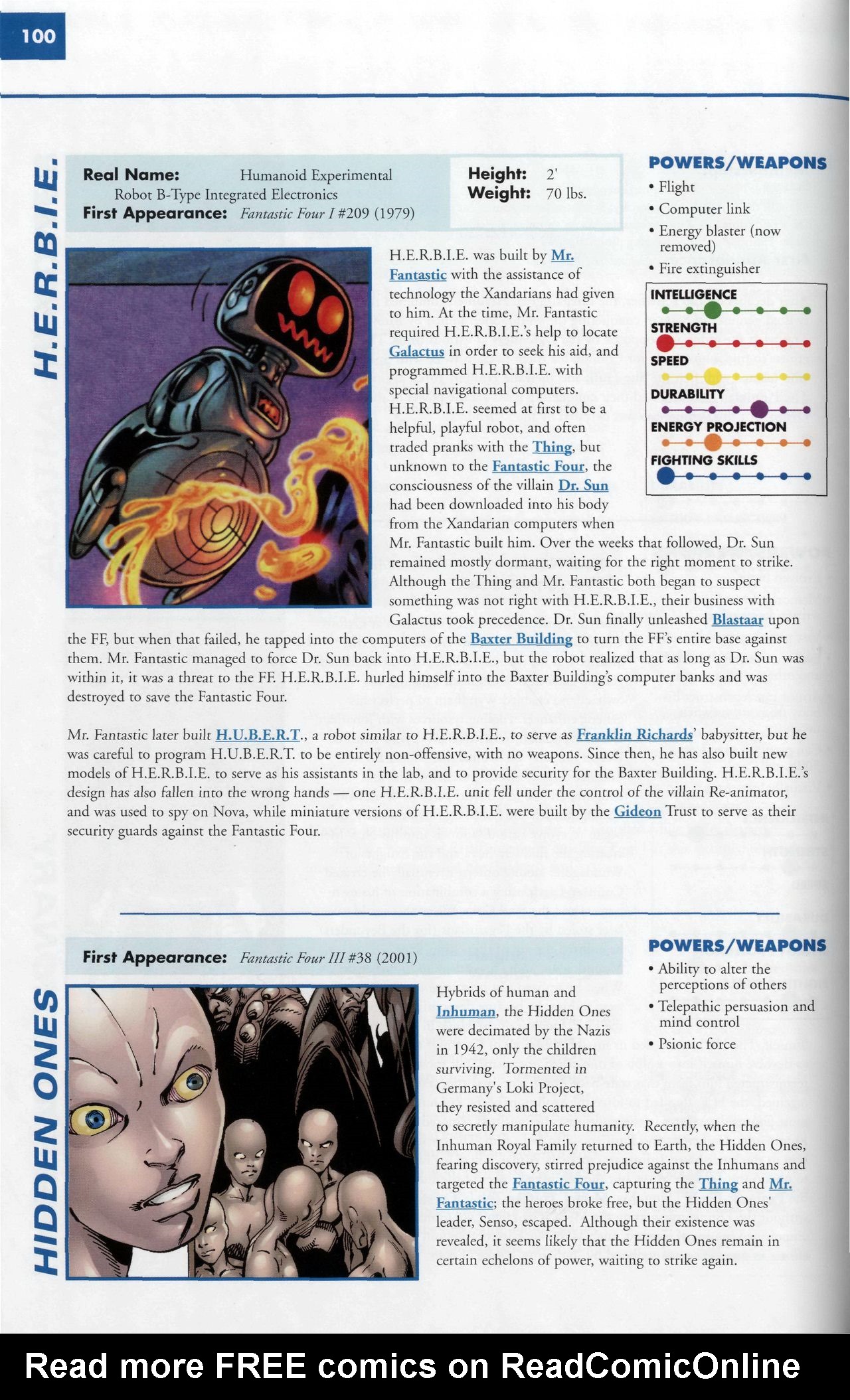 Read online Marvel Encyclopedia comic -  Issue # TPB 6 - 103